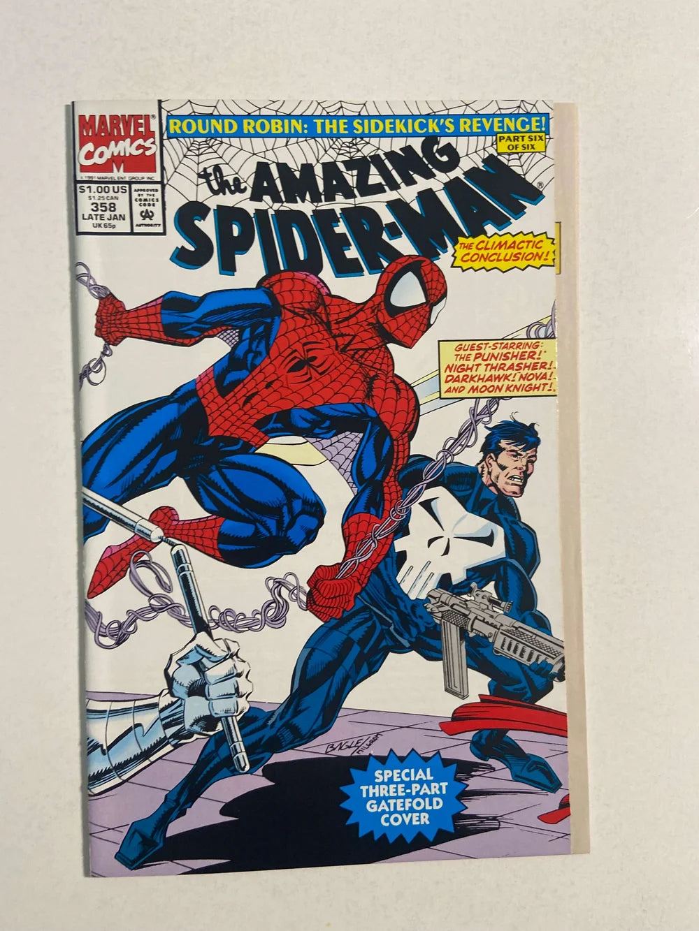 AMAZING SPIDER-MAN #358 NM Mark Bagley Cover