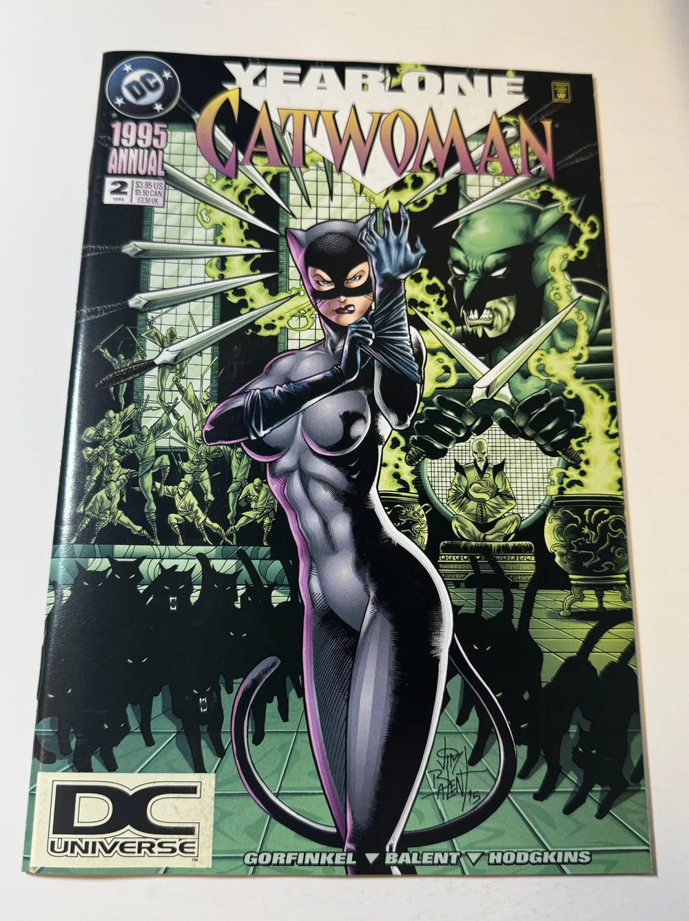 CATWOMAN ANNUAL #2 NM- Jim Balent Cover DC UNIVERSE LOGO VARIANT