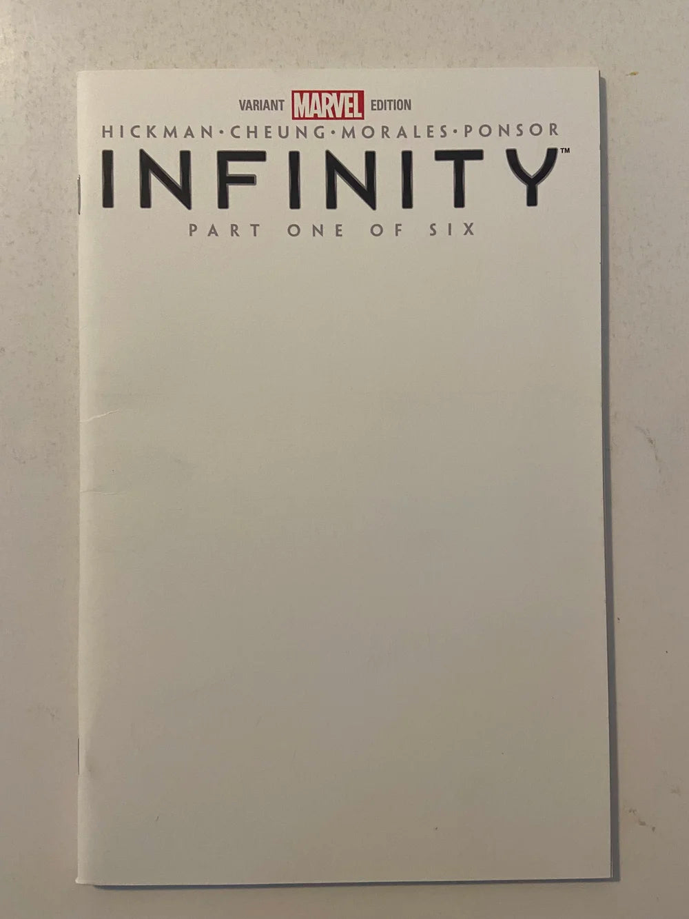 INFINITY #1 NM Blank Variant