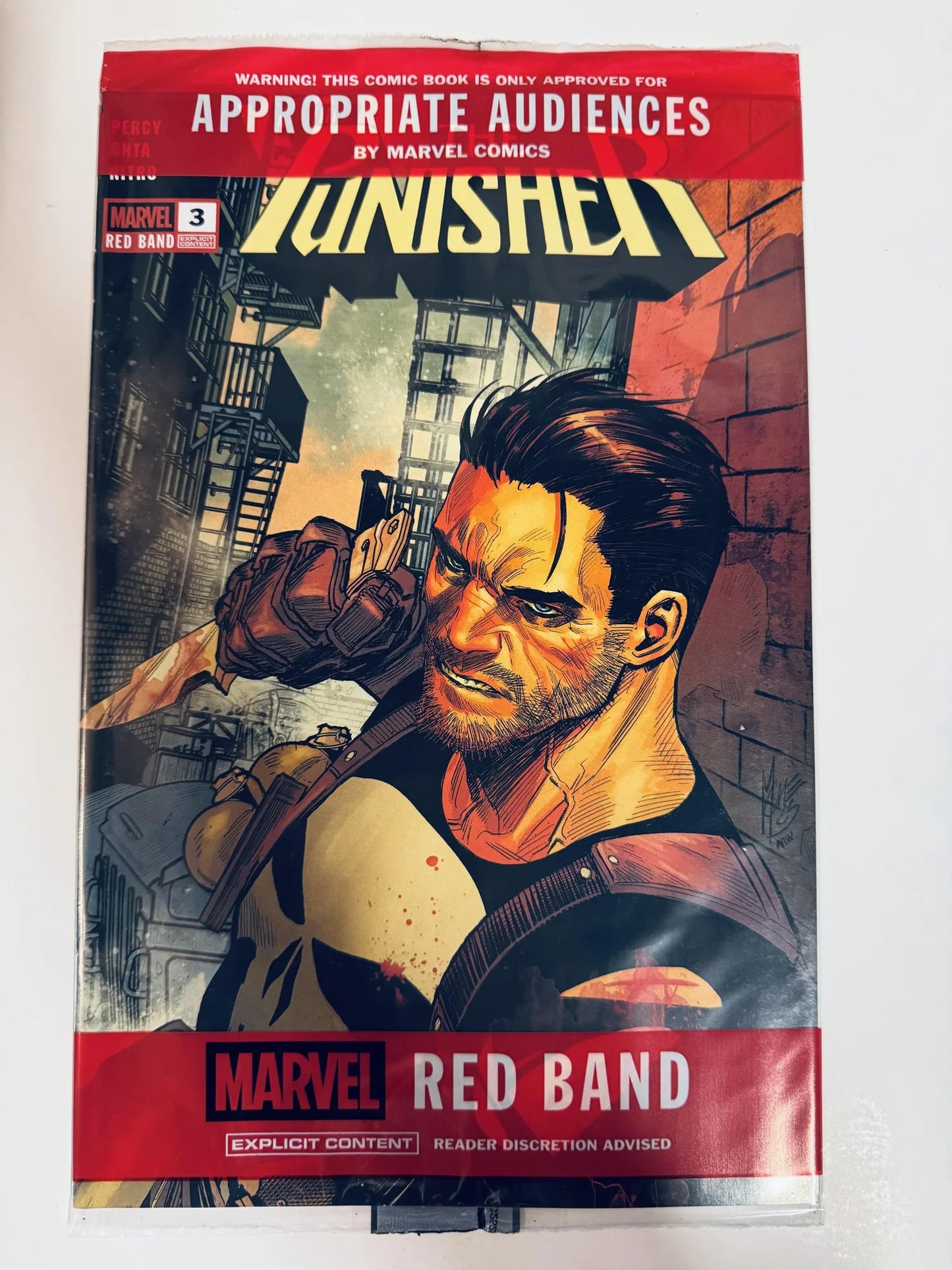 PUNISHER Red Band #3 NM Sealed