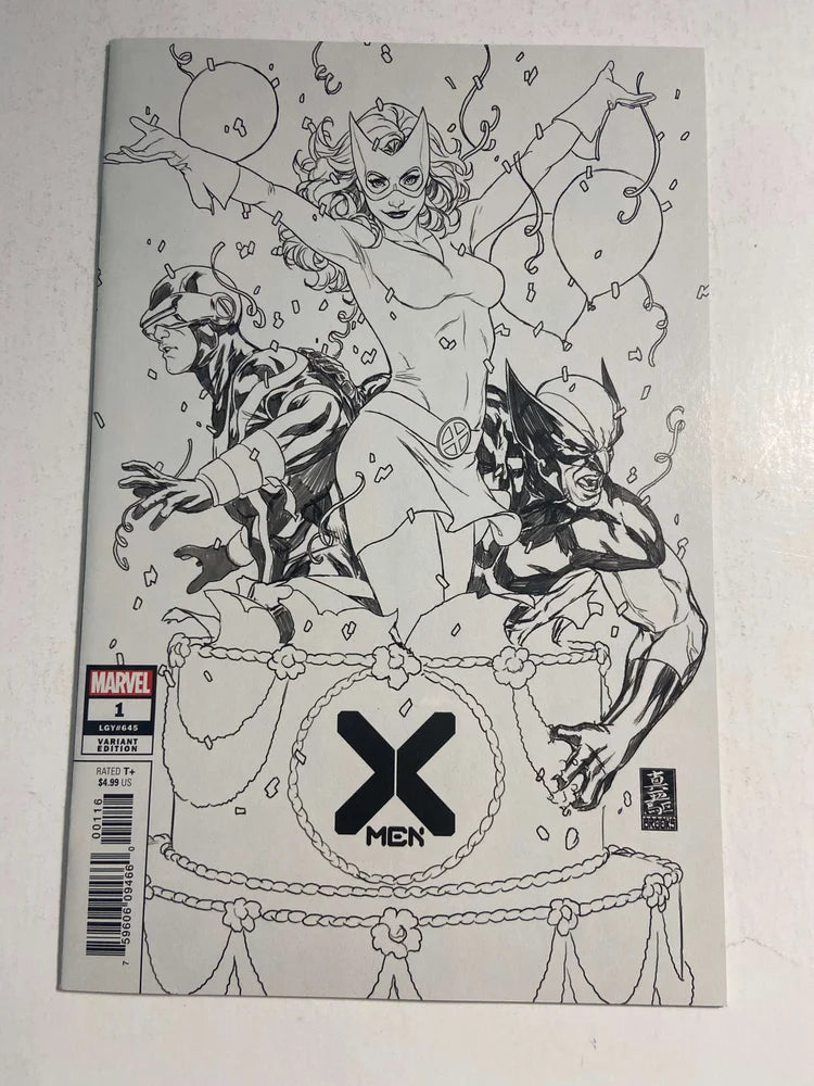 X-MEN #1 Vol 4 NM B/W Mark Brooks VARIANT
