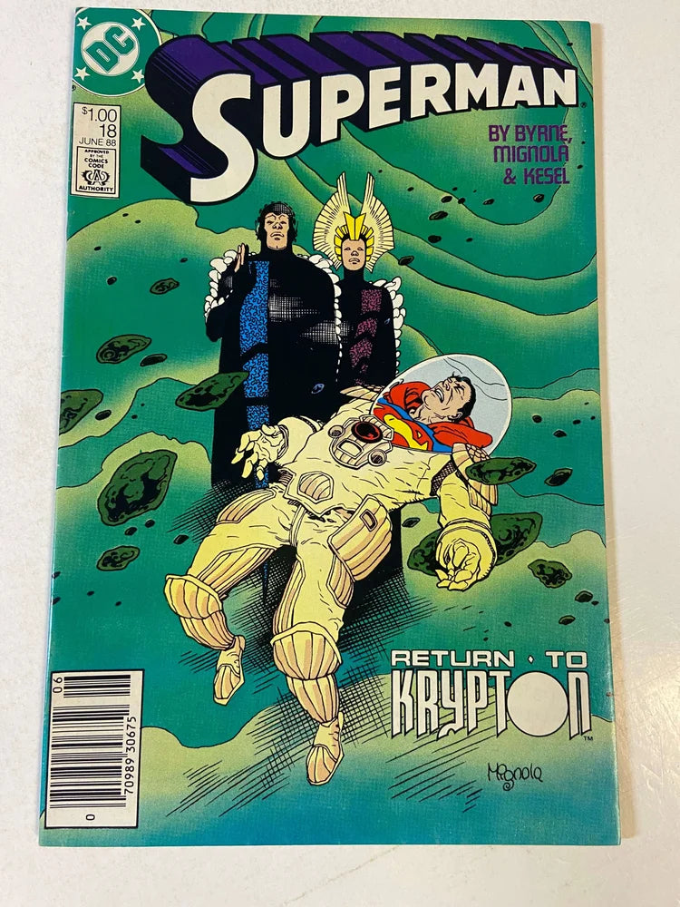 SUPERMAN #18 Vol 2 VF/NM Mike Mignola Cover CANADIAN PRICE VARIANT
