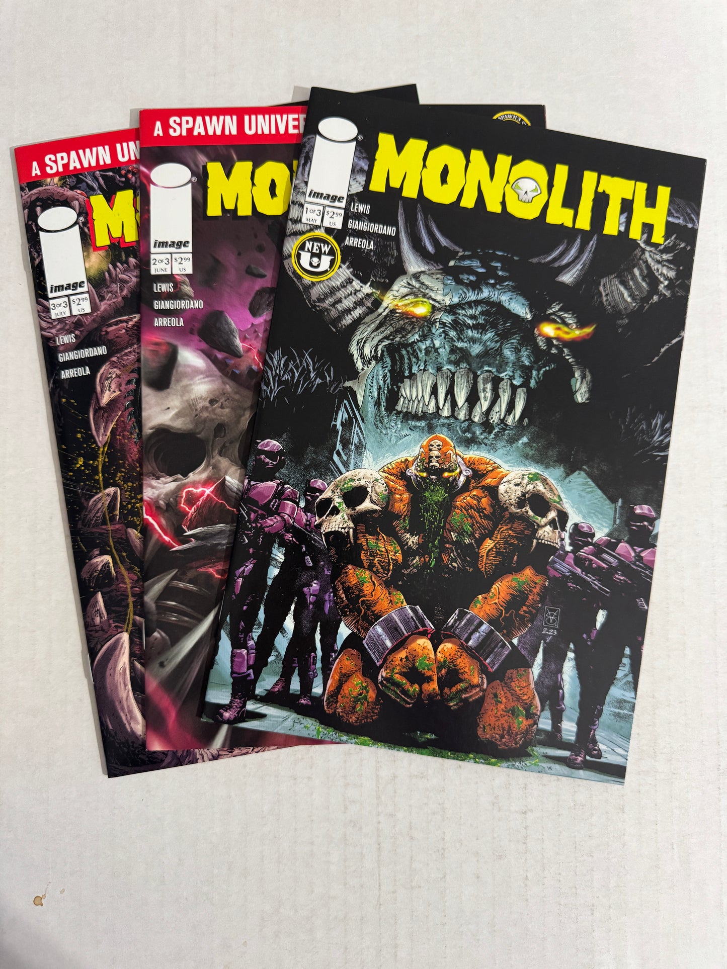 Spawn Universe MONOLITH #1-3 NM SET