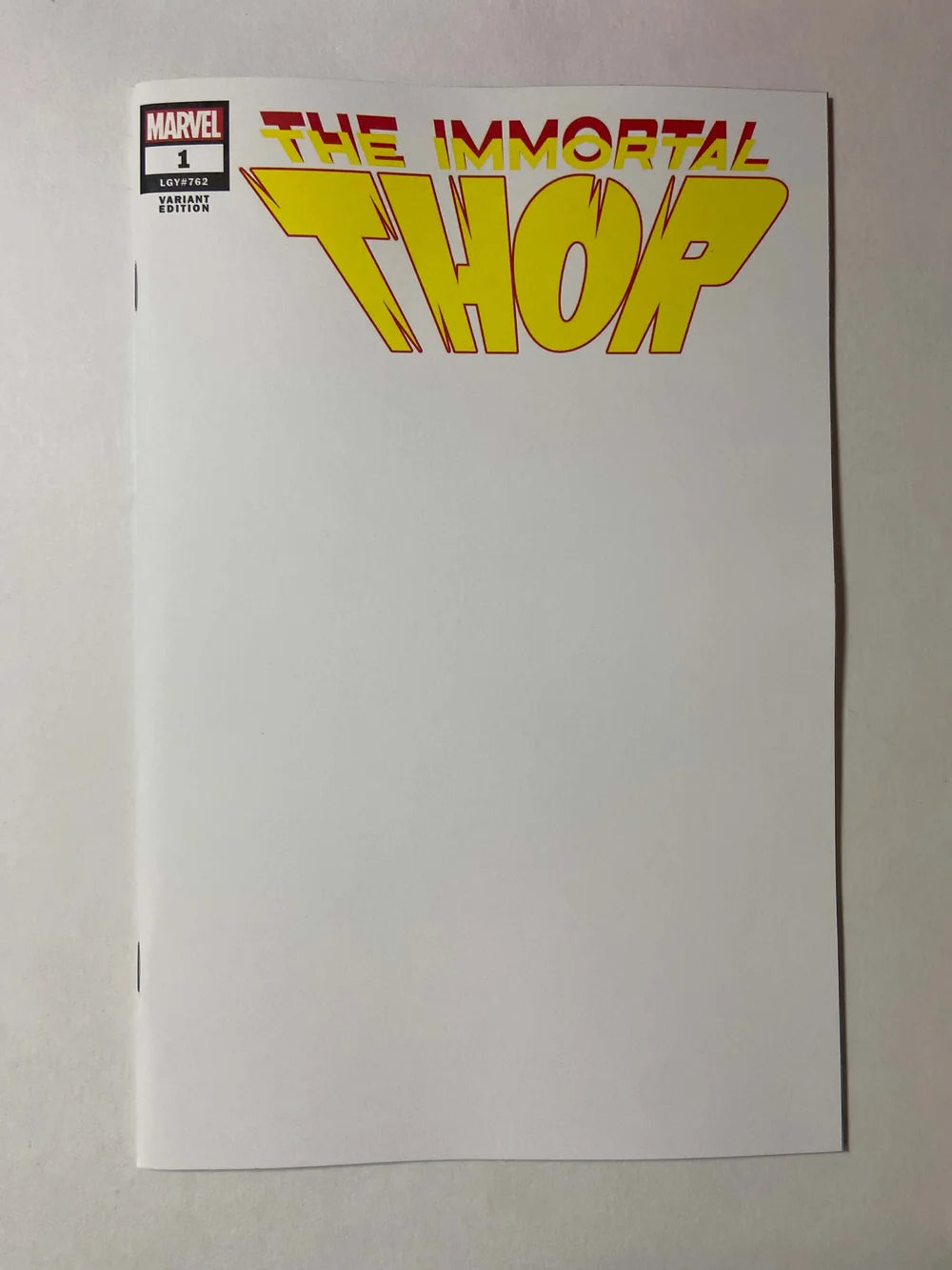 IMMORTAL THOR #1 NM Blank Variant