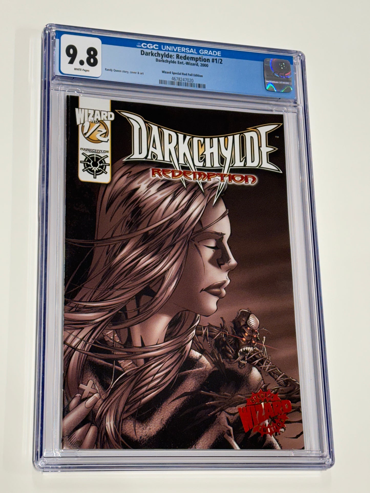 DARKCHYLDE Redemption #1/2 CGC 9.8 Red Foil Variant LTD to 1000 Randy Queen Cover