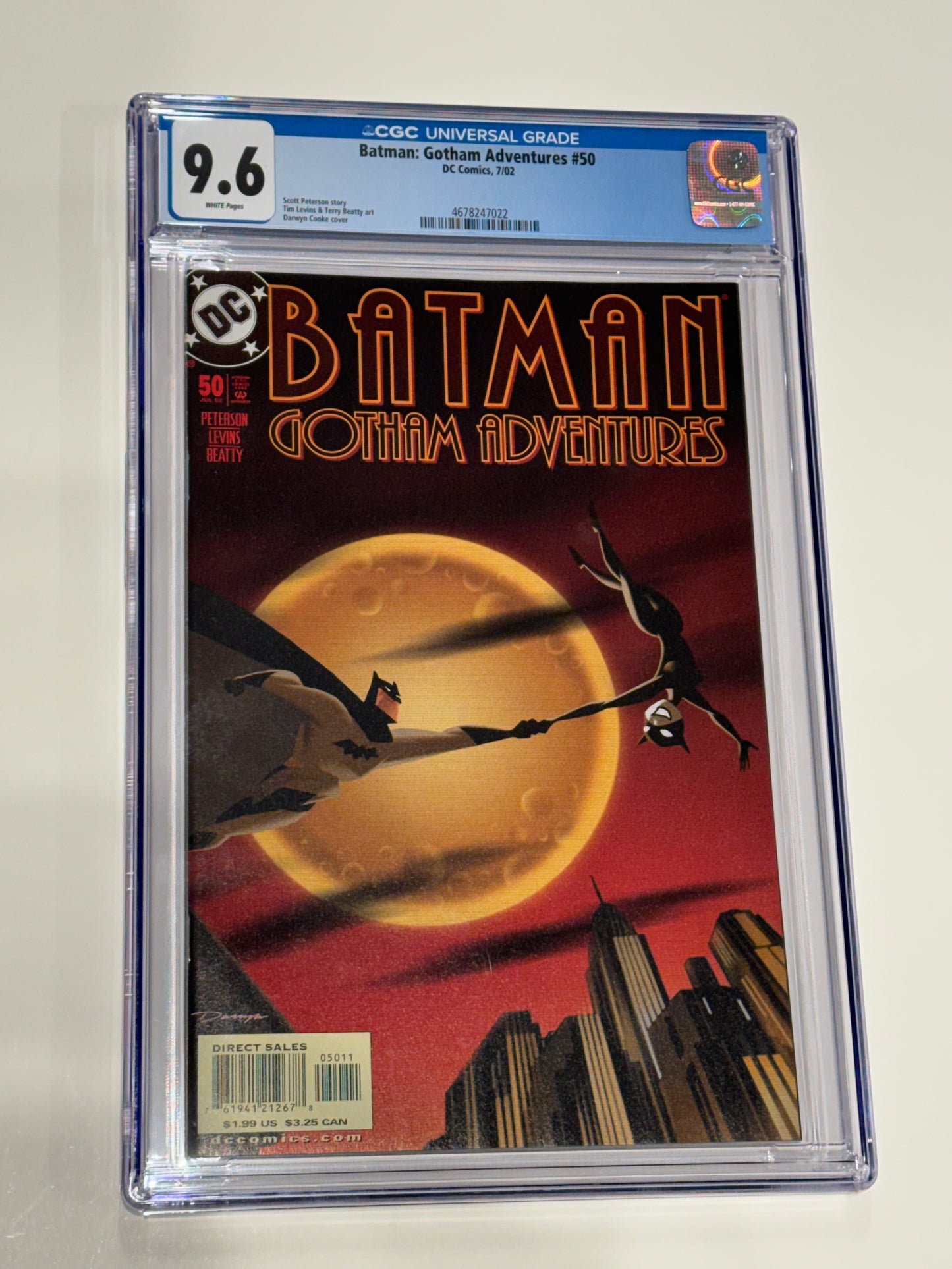 BATMAN GOTHAM ADVENTURES #50 CGC 9.6 Darwyn Cooke Cover
