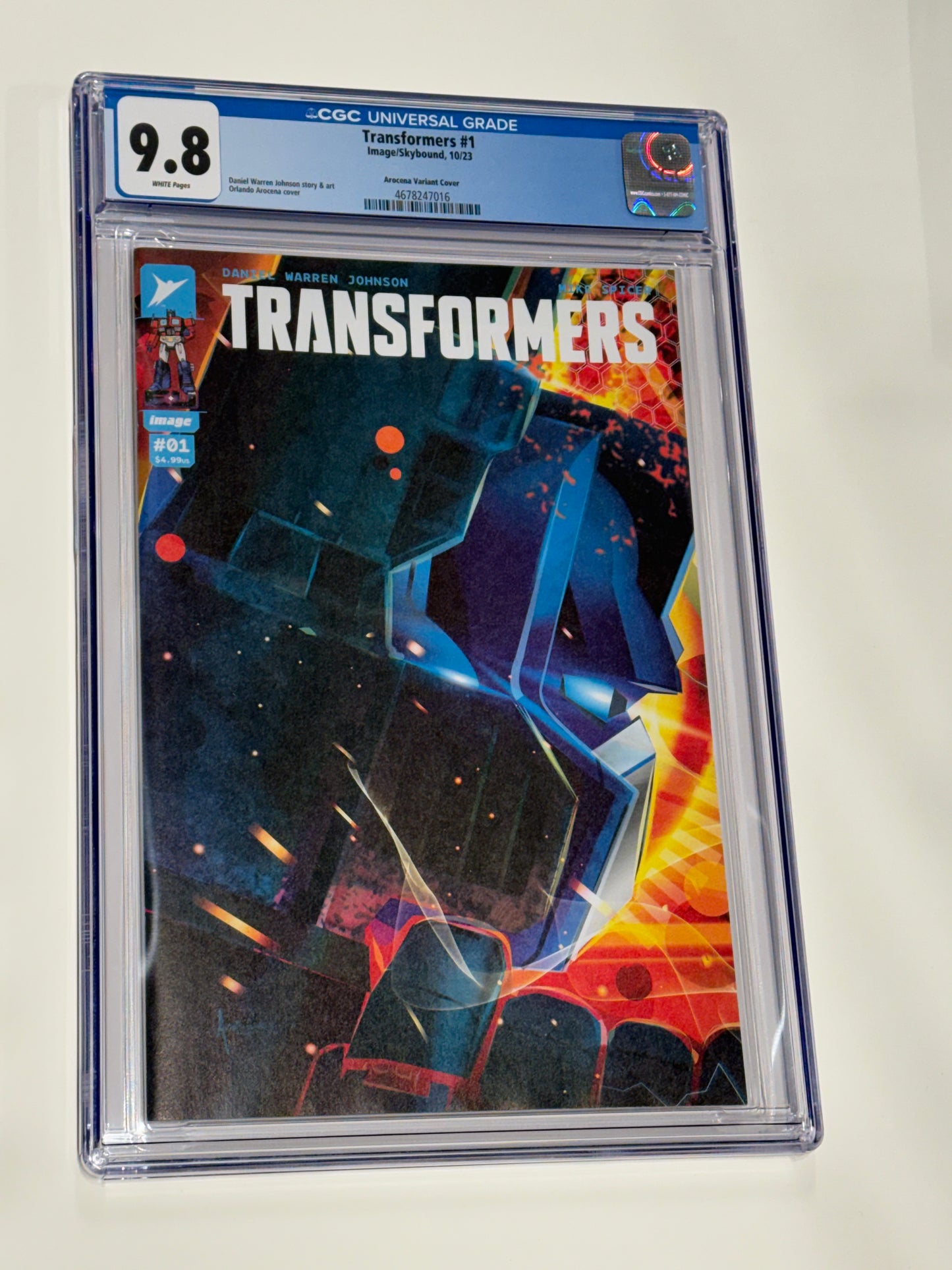 TRANSFORMERS #1 CGC 9.8 1:10 Arocena Variant