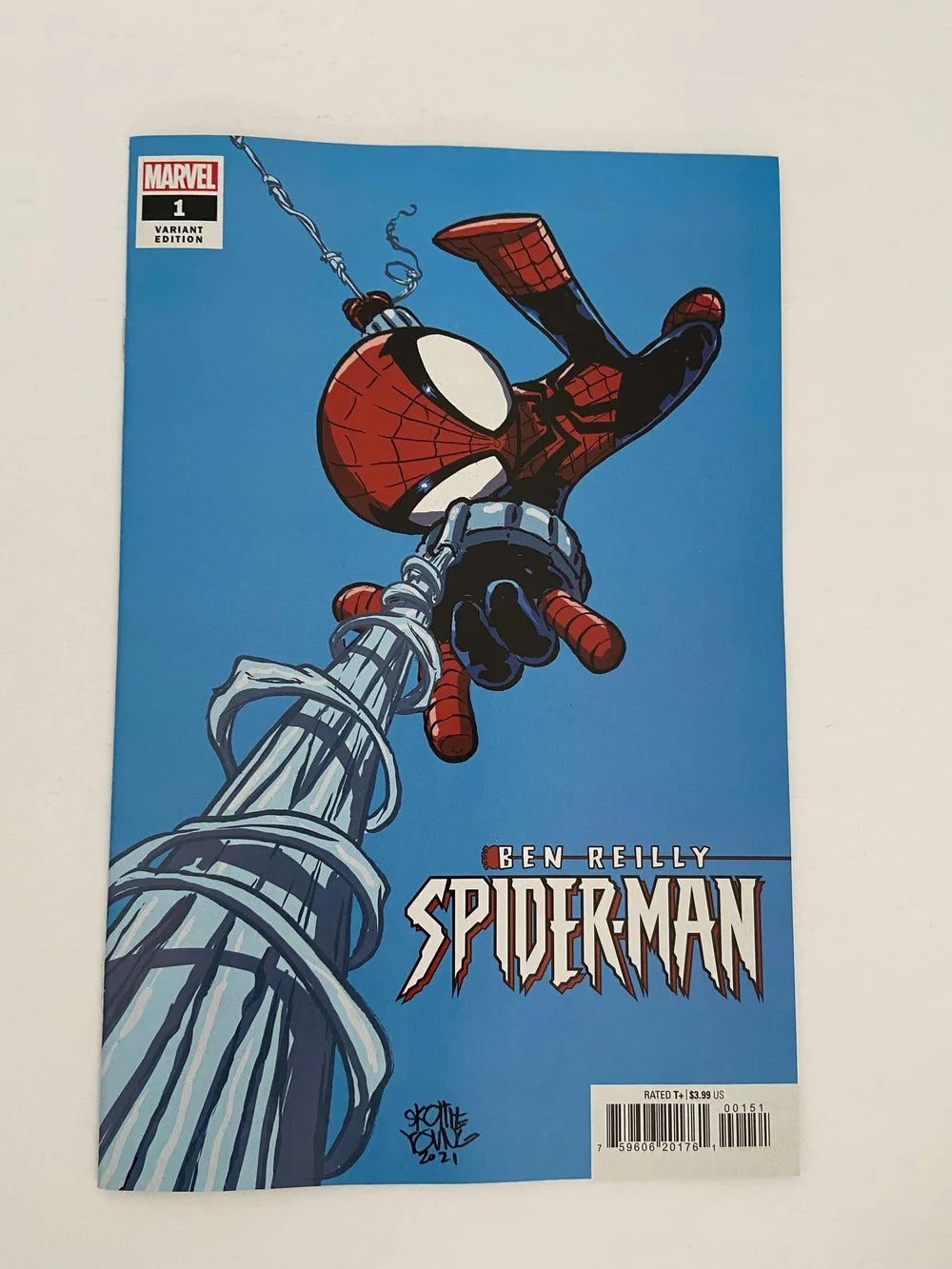 BEN REILLY: SPIDER-MAN #1 NM Skottie Young Variant