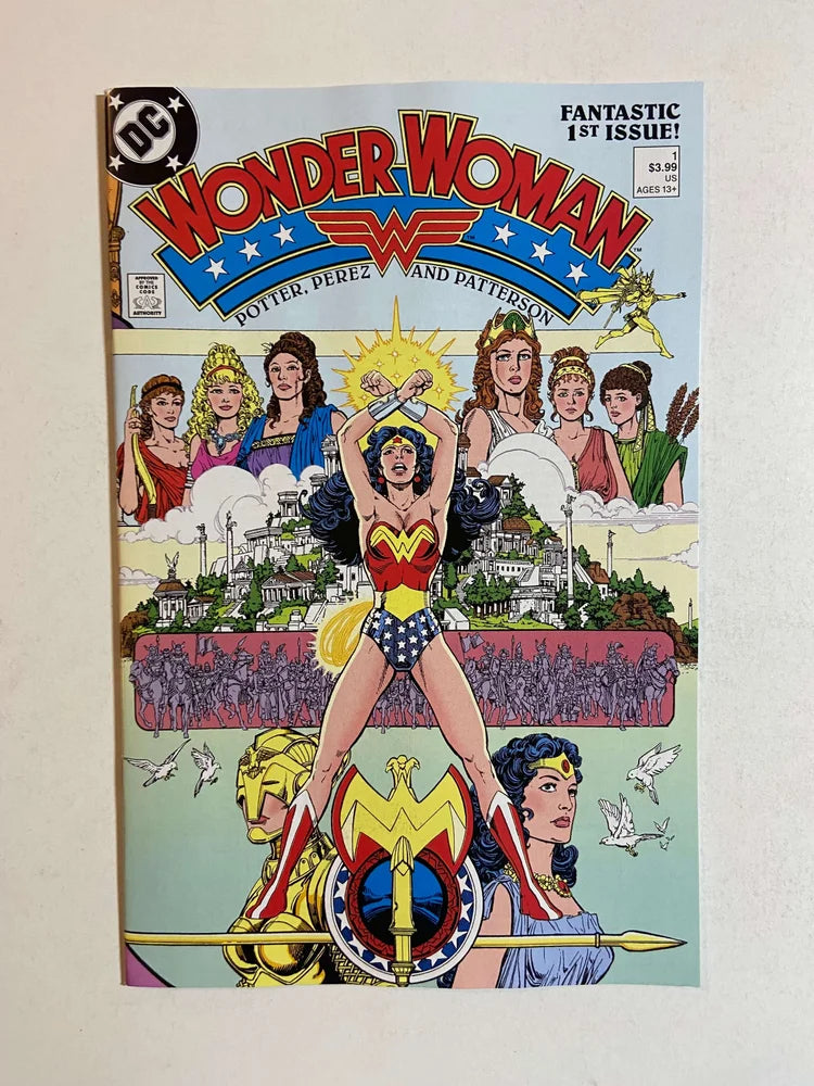 WONDER WOMAN #1 Vol 2 NM George Perez Cover Facsimile