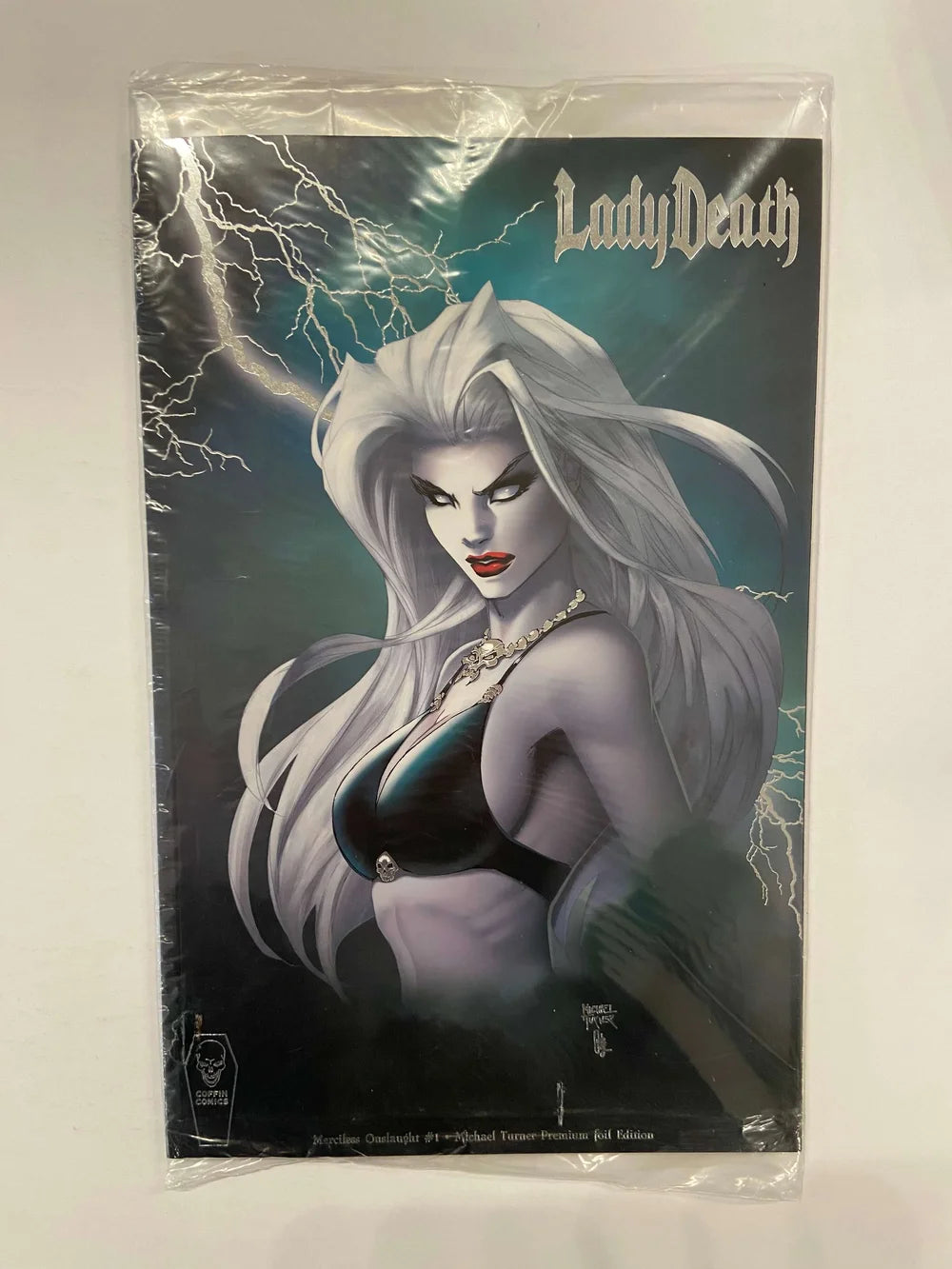LADY DEATH Merciless Onslaught #1 NM Michael Turner Premium Foil Edition Variant