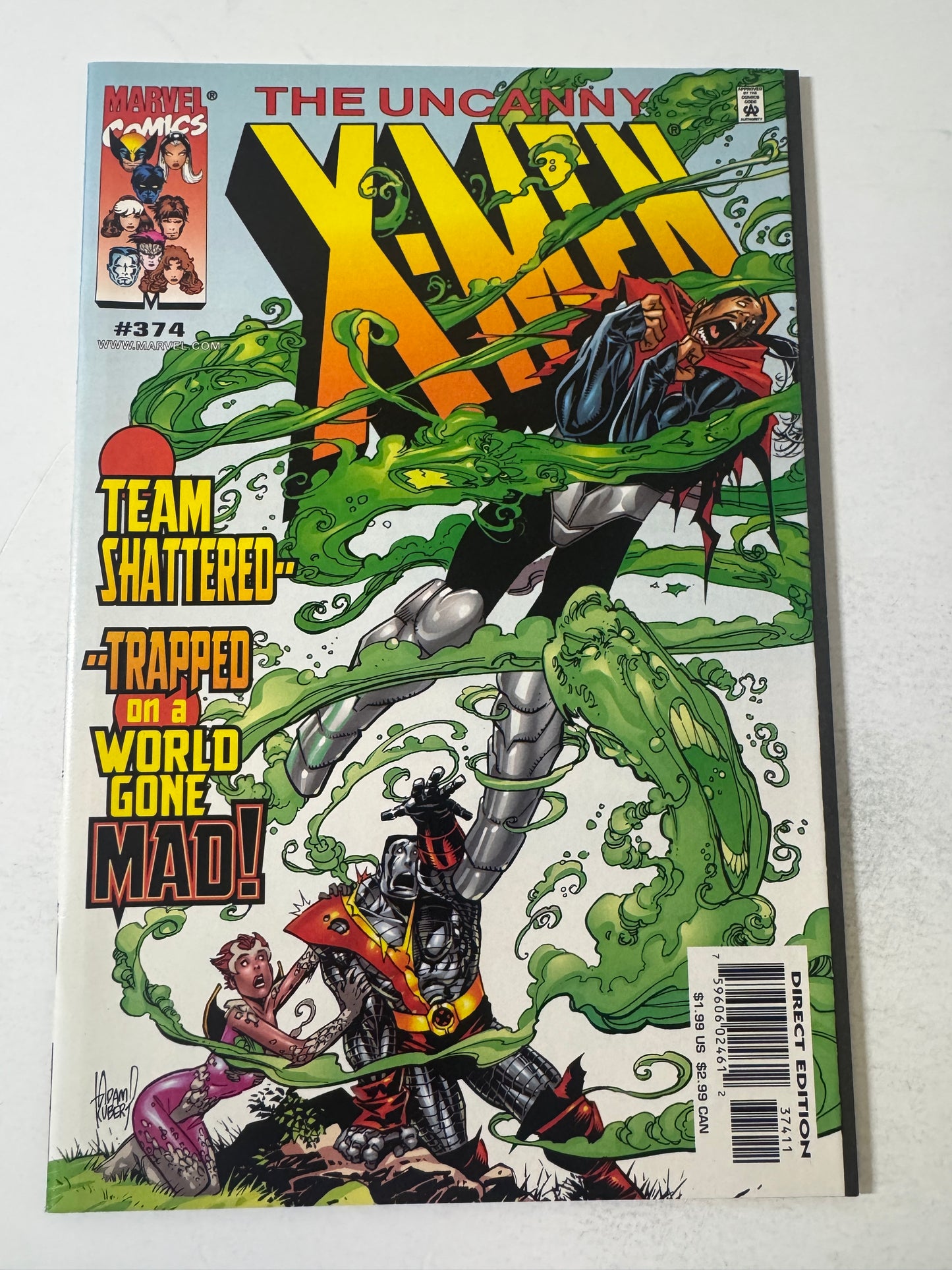 UNCANNY X-MEN #374 NM Adam Kubert Cover