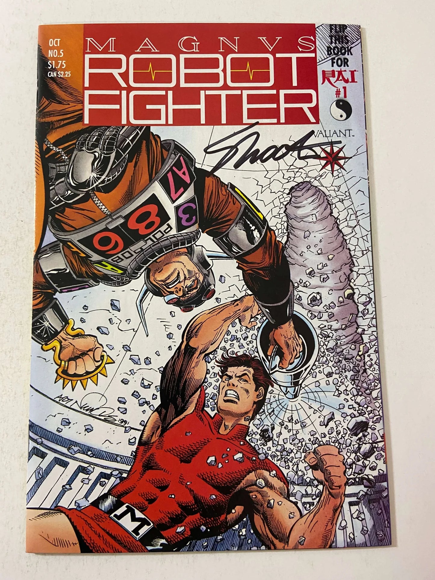 MAGNUS ROBOT FIGHTER #5 NM W/ Coupon SIGNED 1ST APPEARANCE
