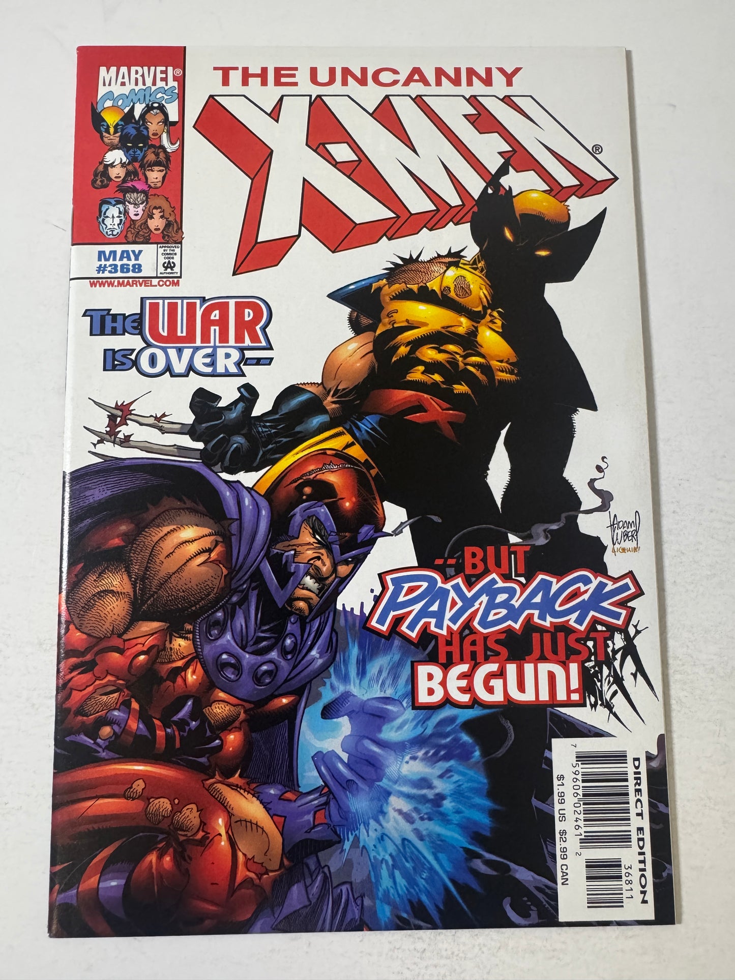 UNCANNY X-MEN #368 NM Adam Kubert Cover