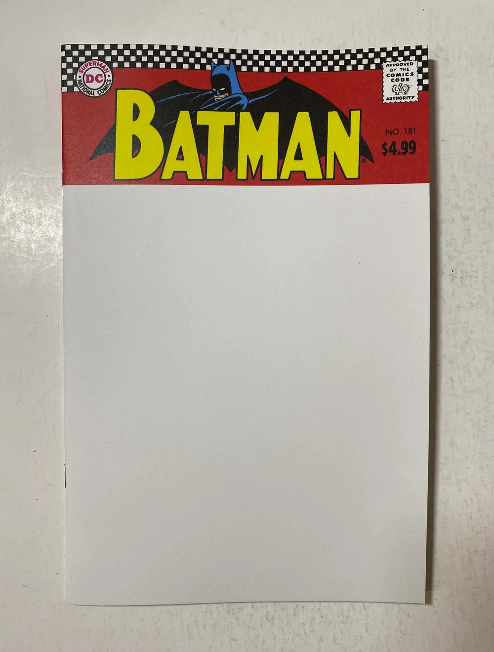 BATMAN #181 NM Facsimile Blank Variant