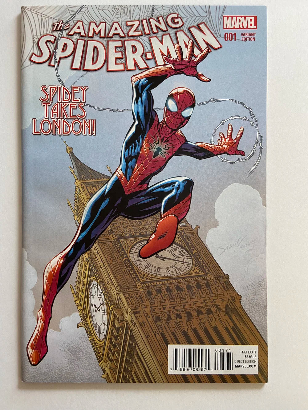 AMAZING SPIDER-MAN #1 Vol 4 NM 1:25 Mark Bagley Variant