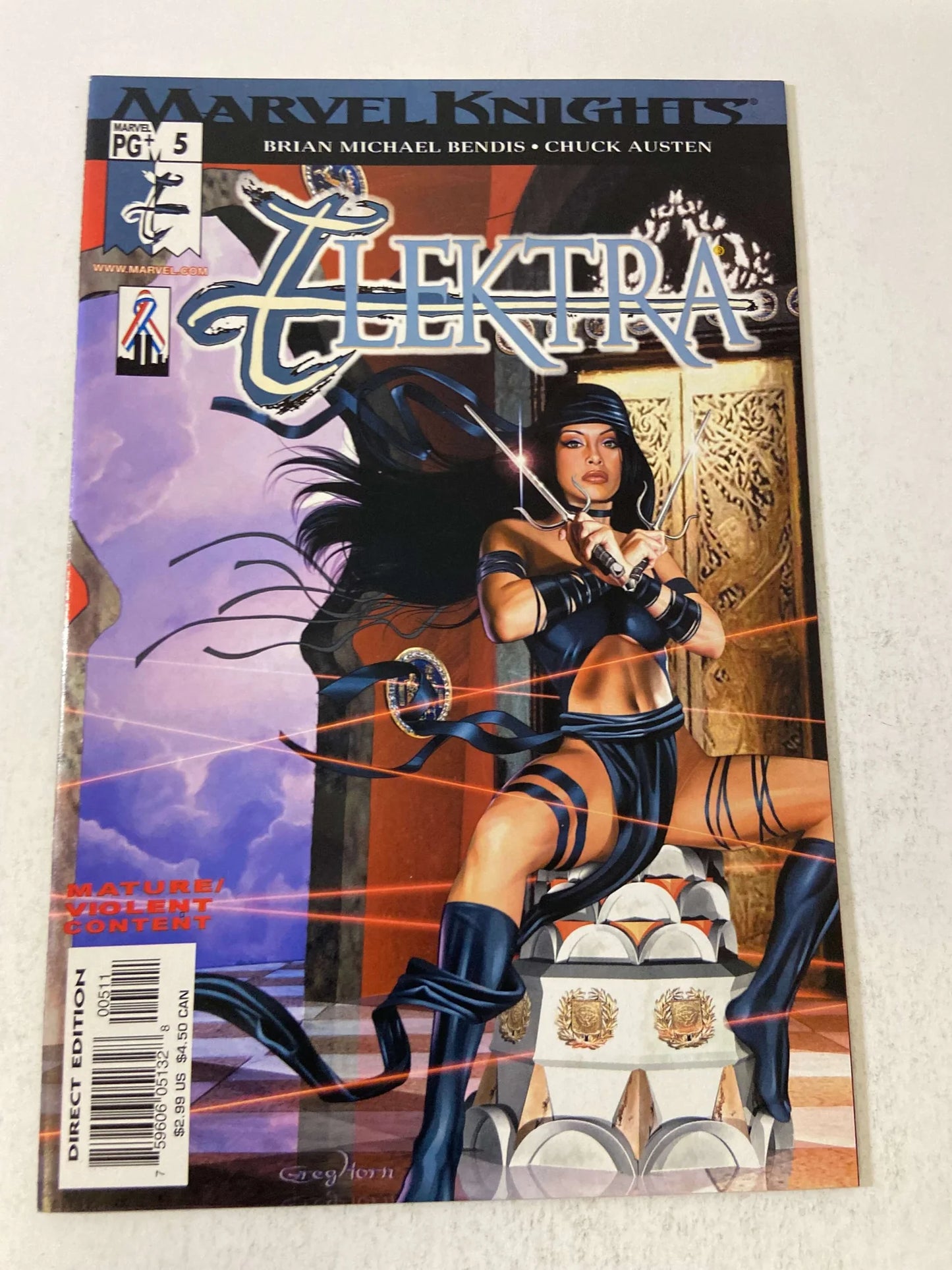ELEKTRA #5 Vol 2 NM Greg Horn Cover