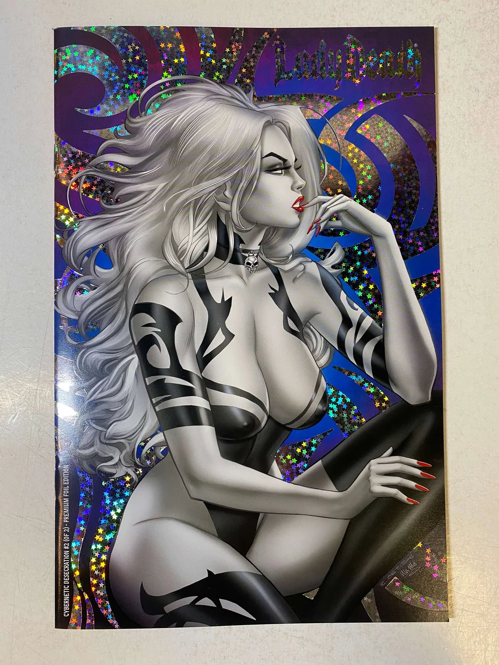 LADY DEATH Cybernetic Desecration #2 NM Premium Foil Edition Variant