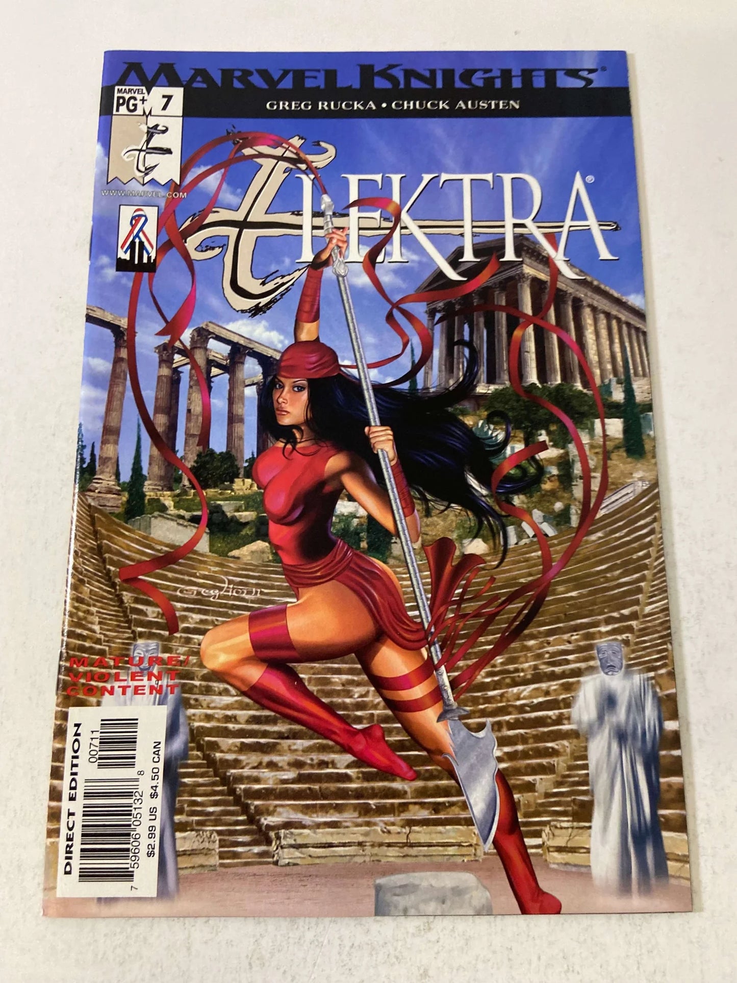 ELEKTRA #7 Vol 2 NM Greg Horn Cover