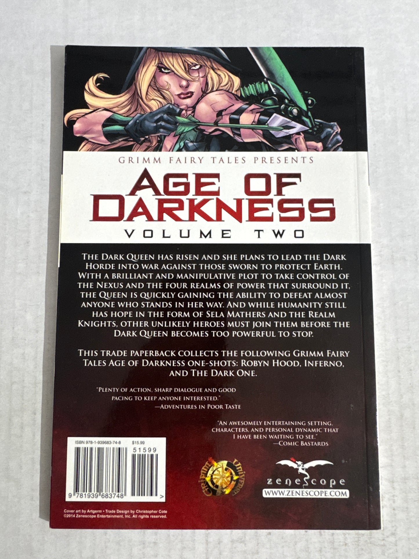 GRIMM FAIRY TALES PRESENTS AGE OF DARKNESS Vol 2 TPB Artgerm Cover
