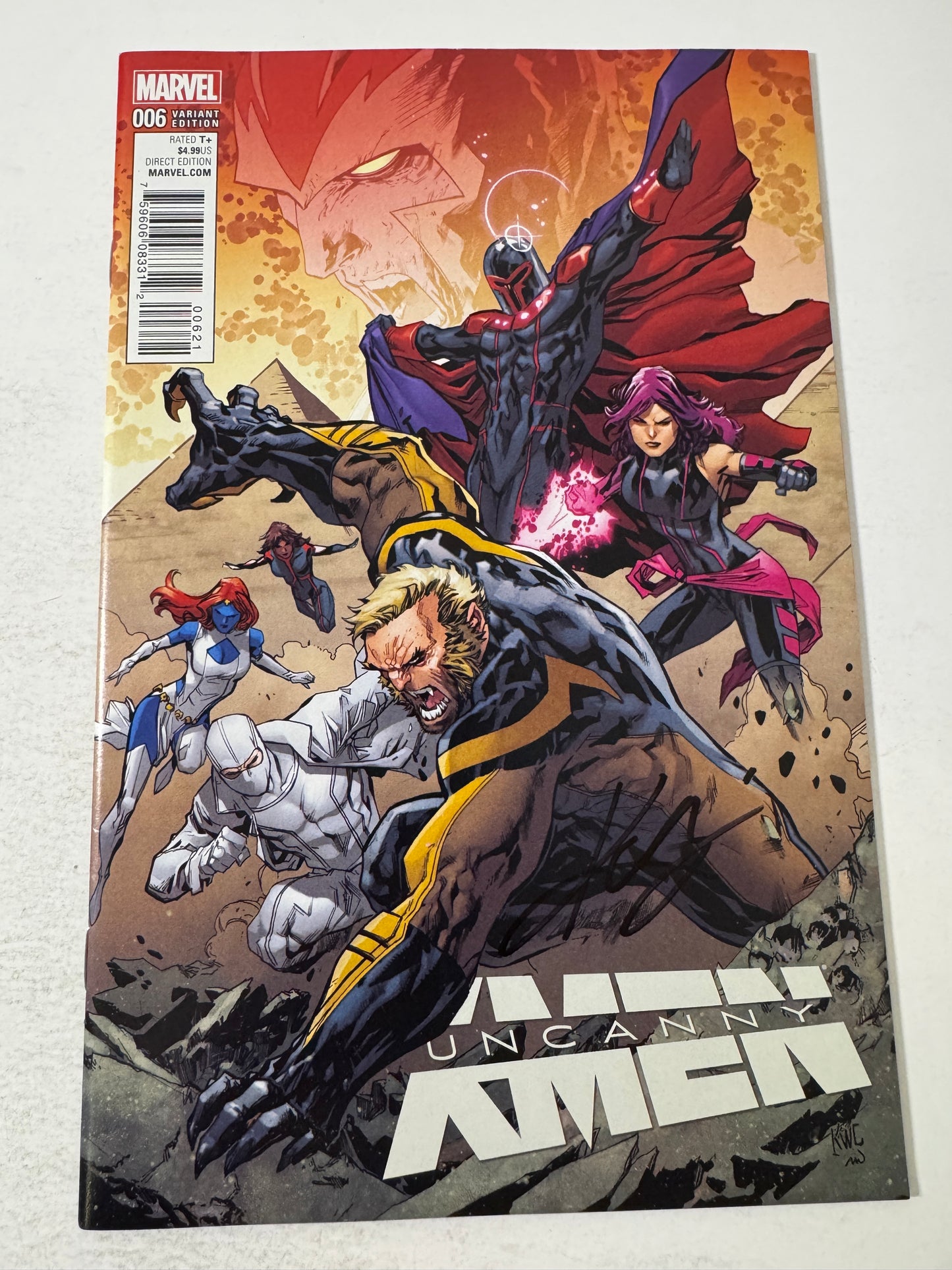 UNCANNY X-MEN #6 Vol 4 NM Ken Lashley Variant SIGNED