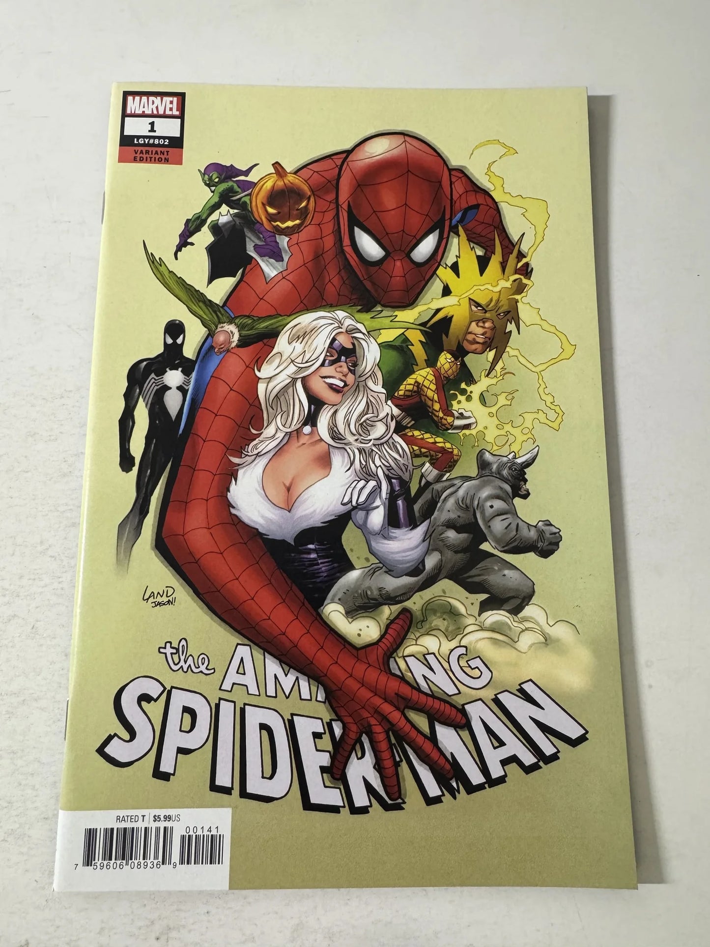 AMAZING SPIDER-MAN #1 Vol 5 NM Greg Land Variant 1ST APPEARANCE