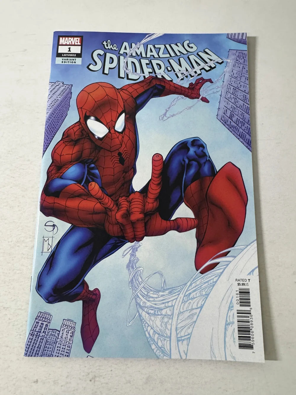 AMAZING SPIDER-MAN #1 Vol 5 NM 1:25 Shane Davis Variant 1ST APPEARANCE