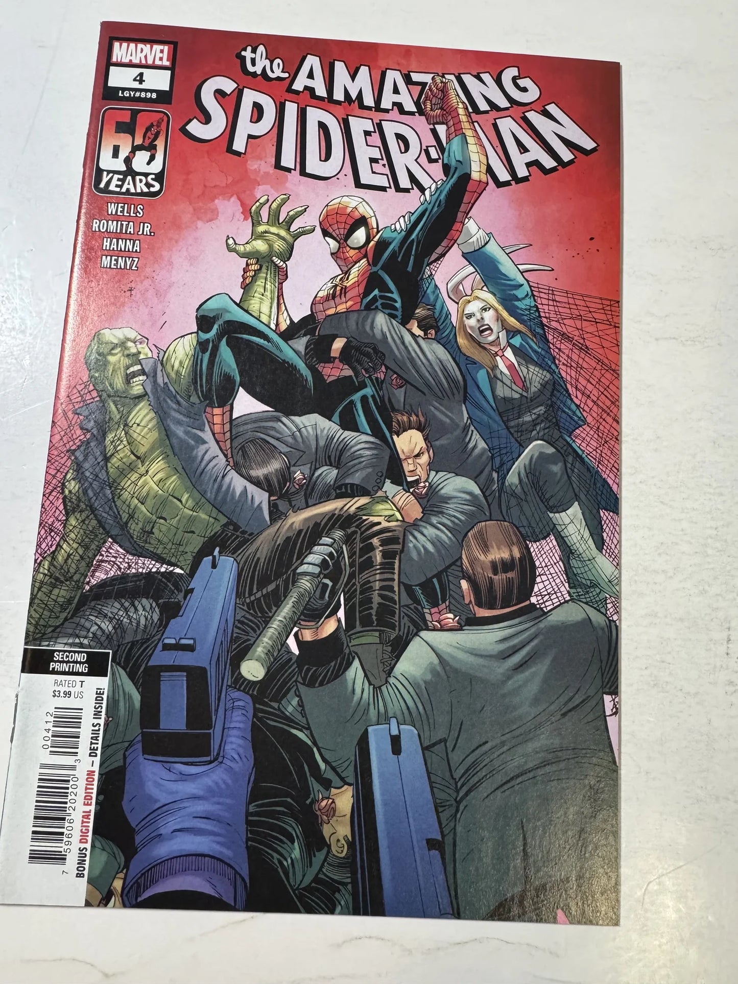 AMAZING SPIDER-MAN #4 Vol 6 NM 2nd Print Variant
