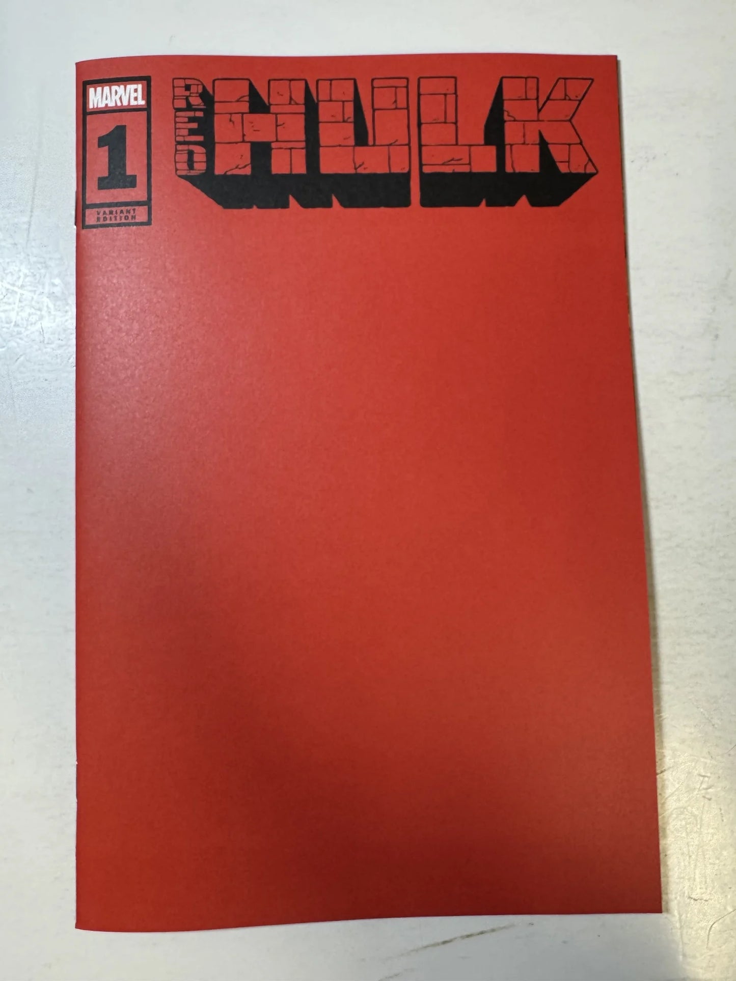 RED HULK #1 NM Blank Variant