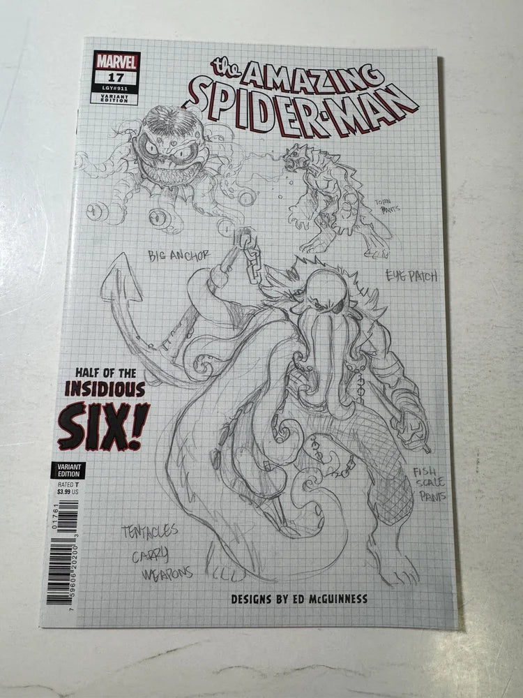 AMAZING SPIDER-MAN #17 Vol 6 NM Ed McGuinness Design Variant