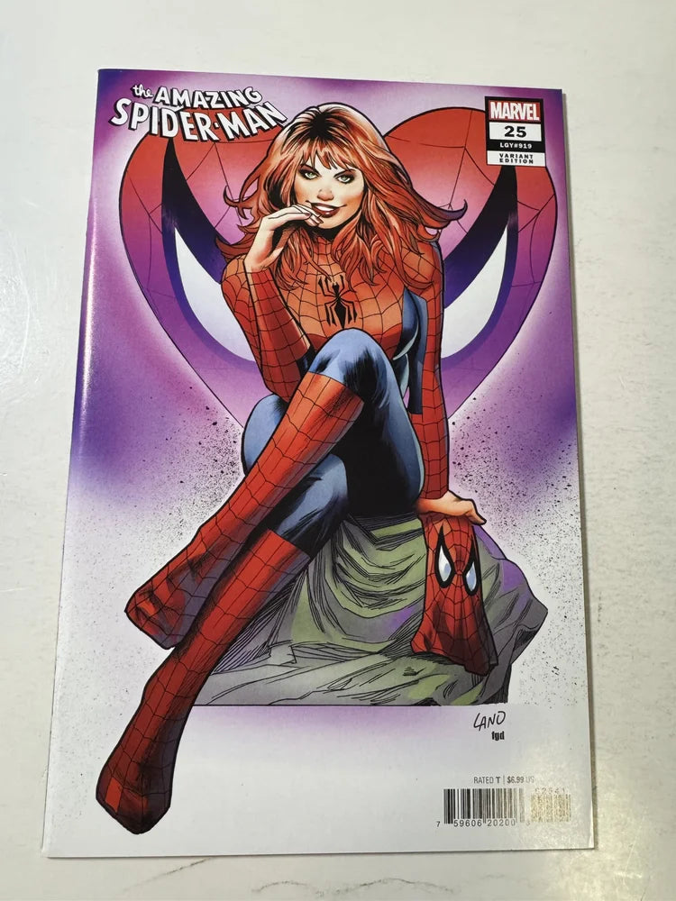 AMAZING SPIDER-MAN #25 Vol 6 NM Greg Land Variant