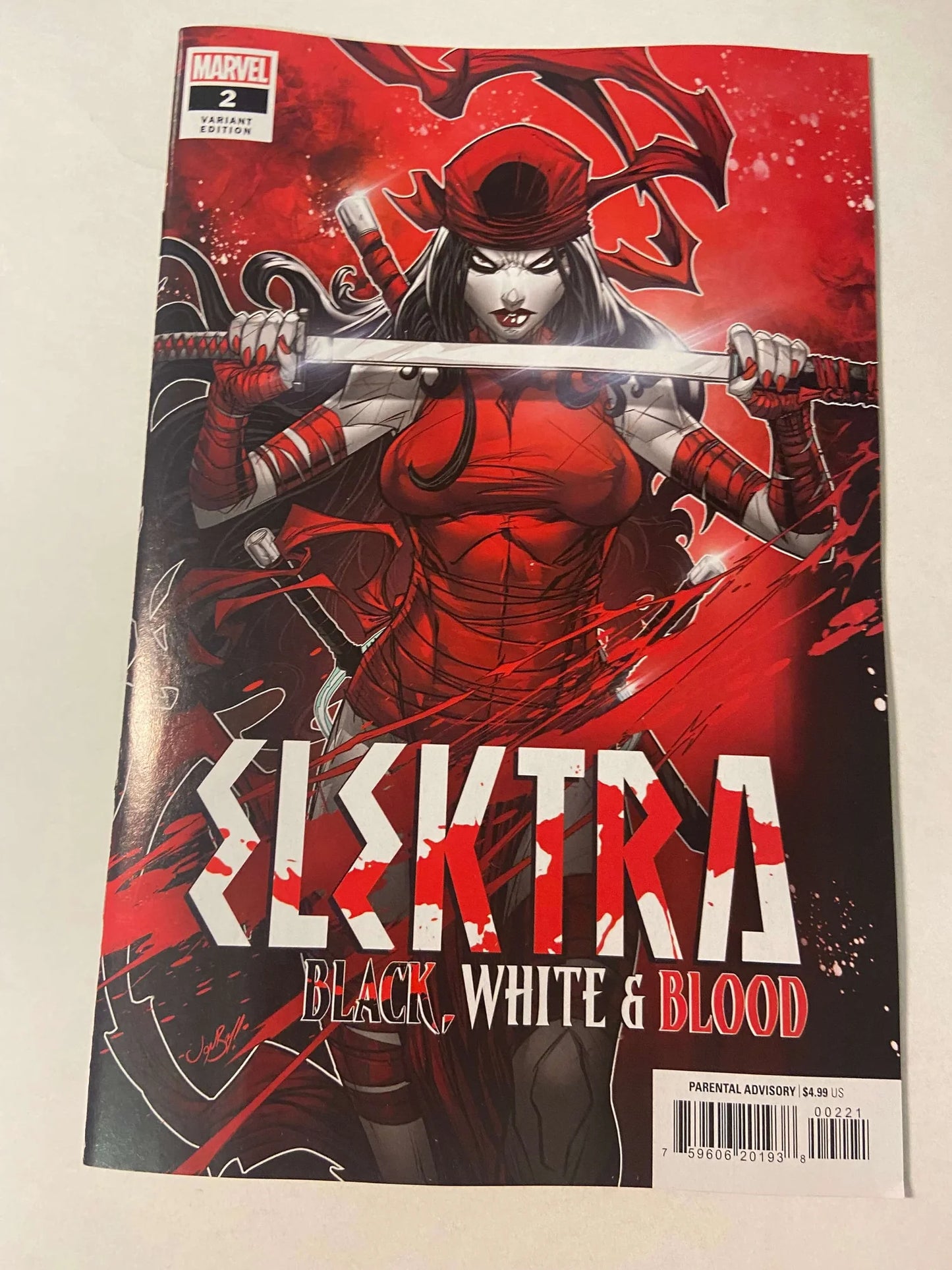 ELEKTRA Black White & Blood #2 NM Jonboy Meyers Variant