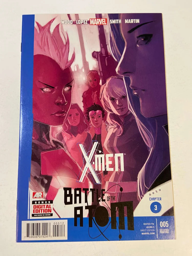 X-MEN #5 Vol 3 NM 2nd Print Phil Noto VARIANT