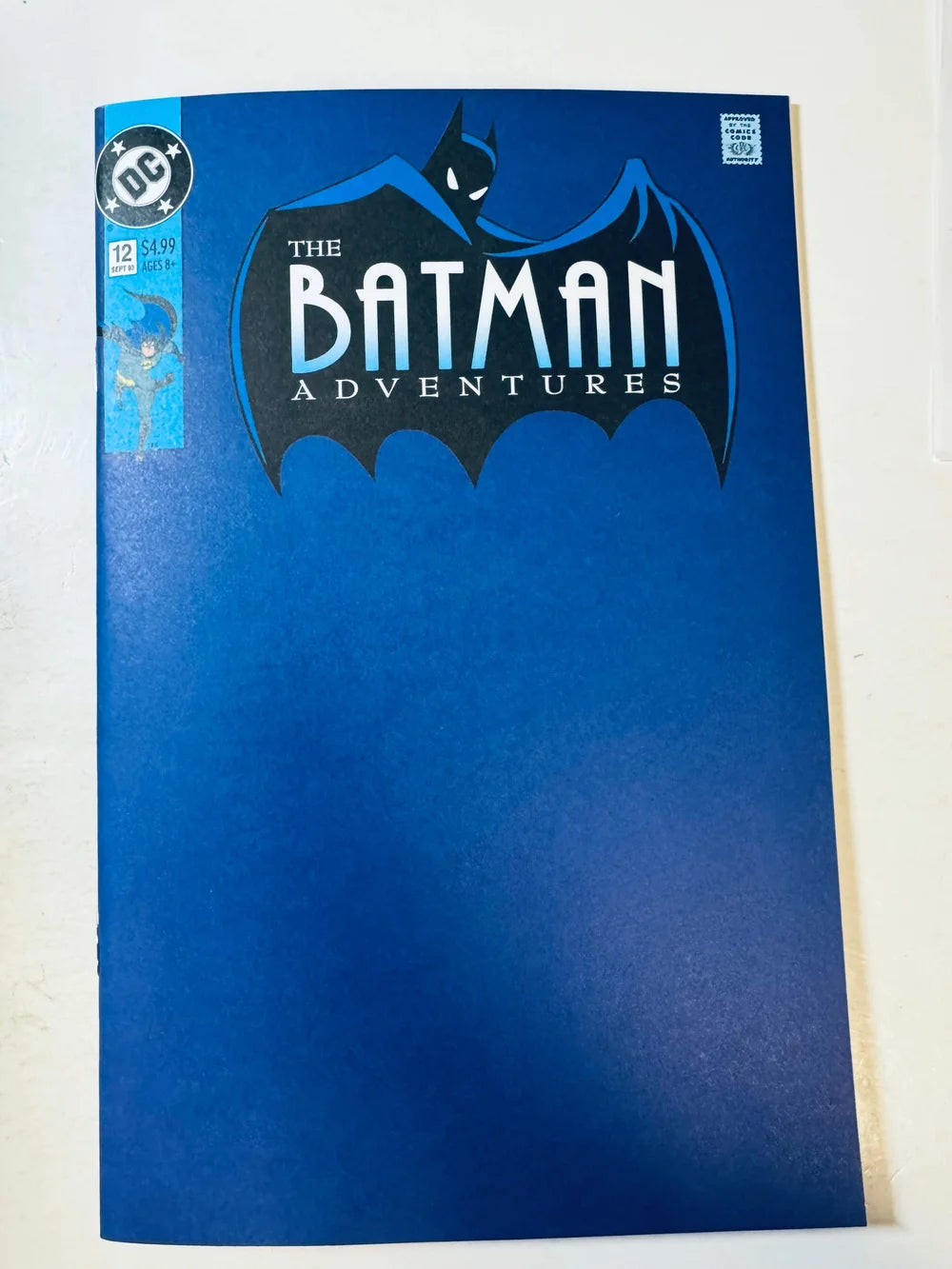 BATMAN ADVENTURES #12 NM Facsimile Blank Variant