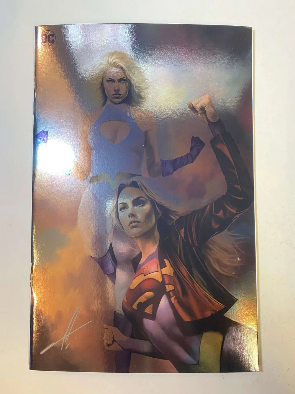POWER GIRL #6 Vol 3 NM Carla Cohen Virgin Foil Variant