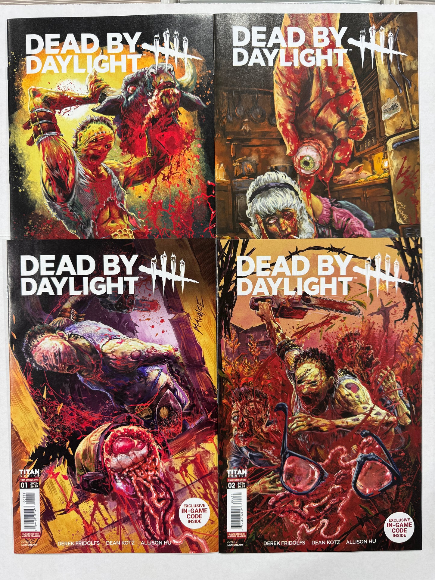 DEAD BY DAY LIGHT HILLBILLY #1-4 NM Gore Variant SET