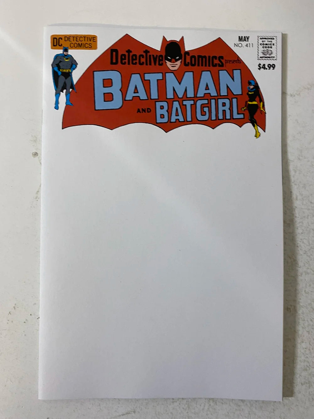 DETECTIVE COMICS #411 NM Facsimile Blank Variant