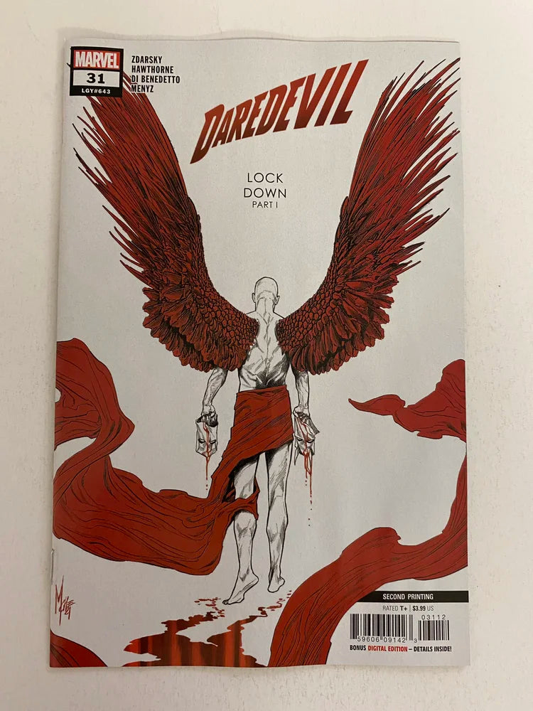 DAREDEVIL #31 Vol 6 NM 2nd Print Variant