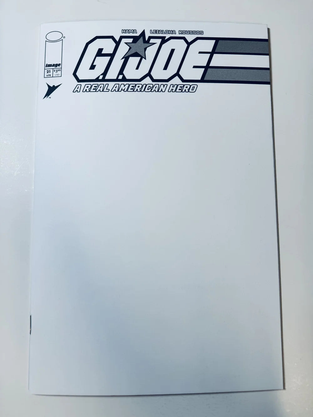 GI JOE A Real American Hero #21 NM Facsimile Blank Variant