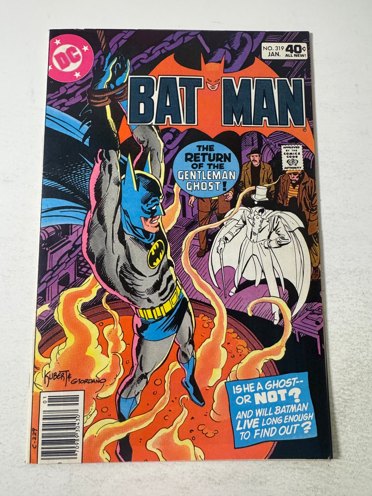 BATMAN #319 FN/VF Joe Kubert Cover