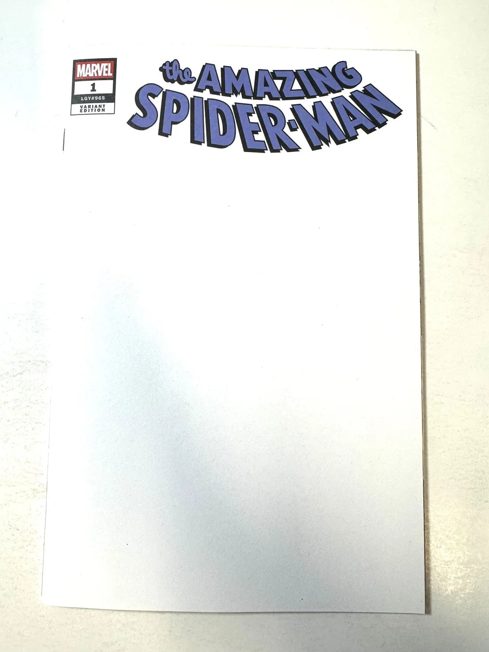 AMAZING SPIDER-MAN #1 Vol 6 NM Blank Variant 1ST APPEARANCE