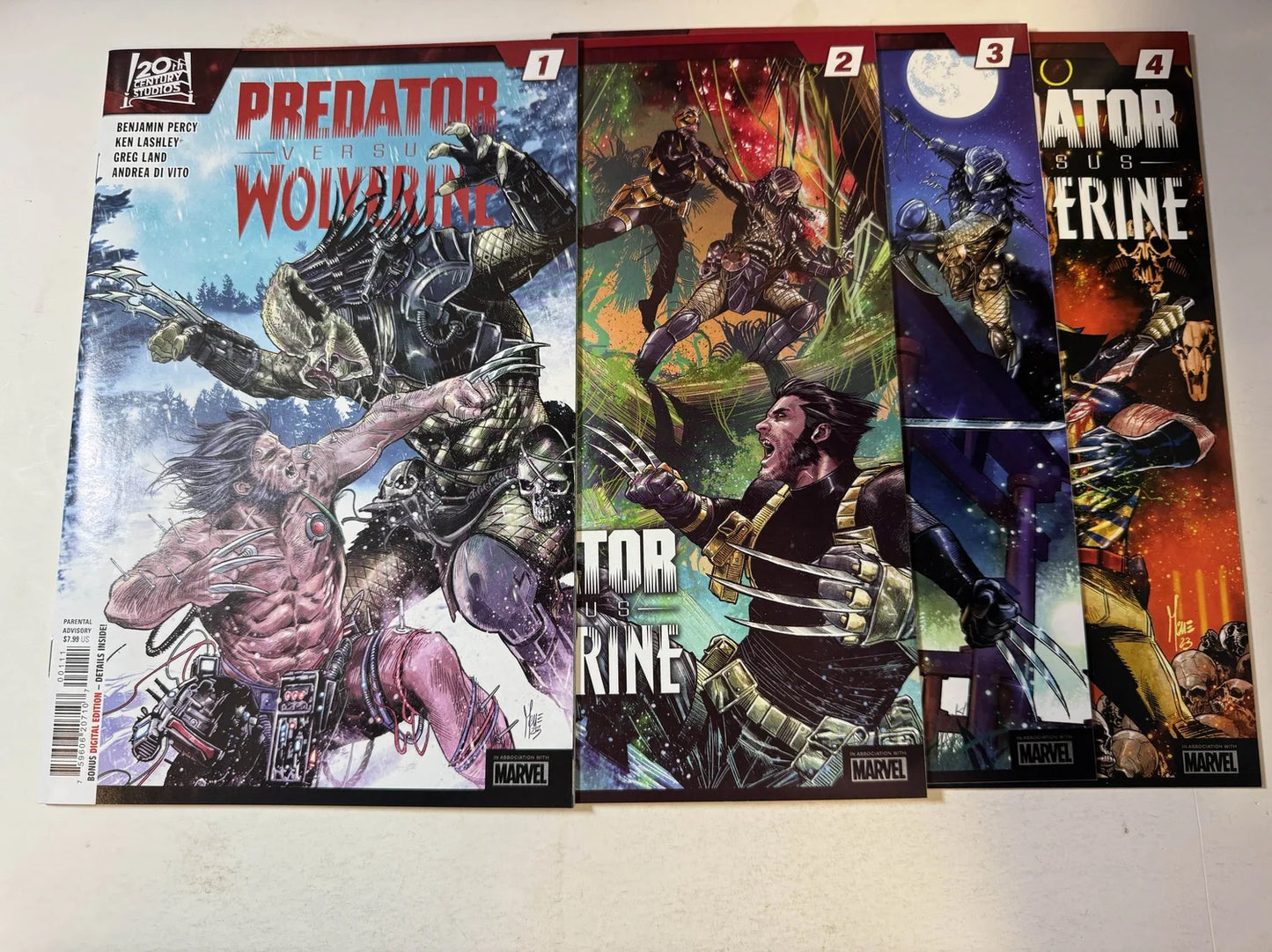 PREDATOR VERSUS WOLVERINE #1-4 NM Set