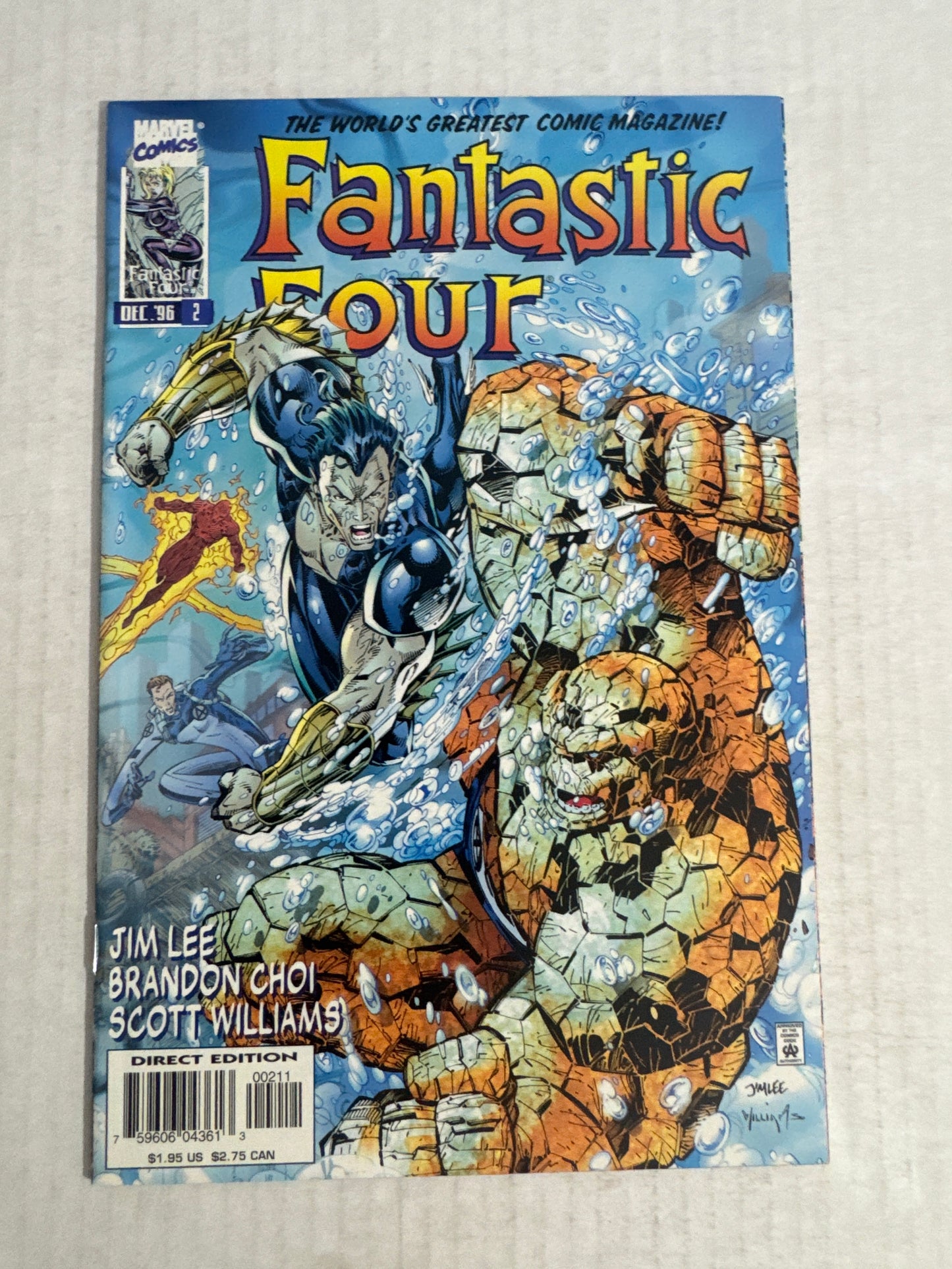 FANTASTIC FOUR #2 Vol 2 Jim Lee Cover