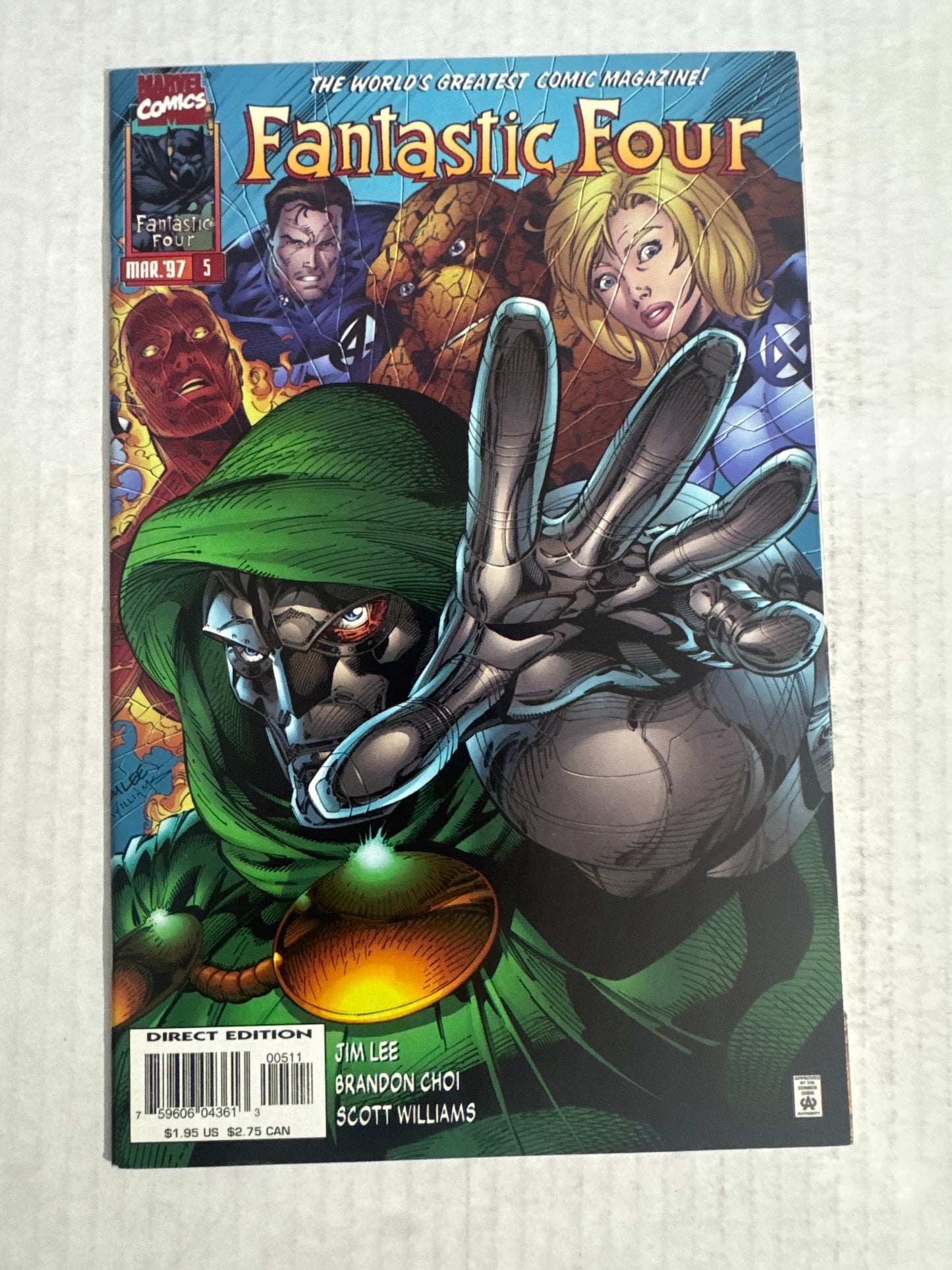FANTASTIC FOUR #5 Vol 2 NM Jim Lee Cover
