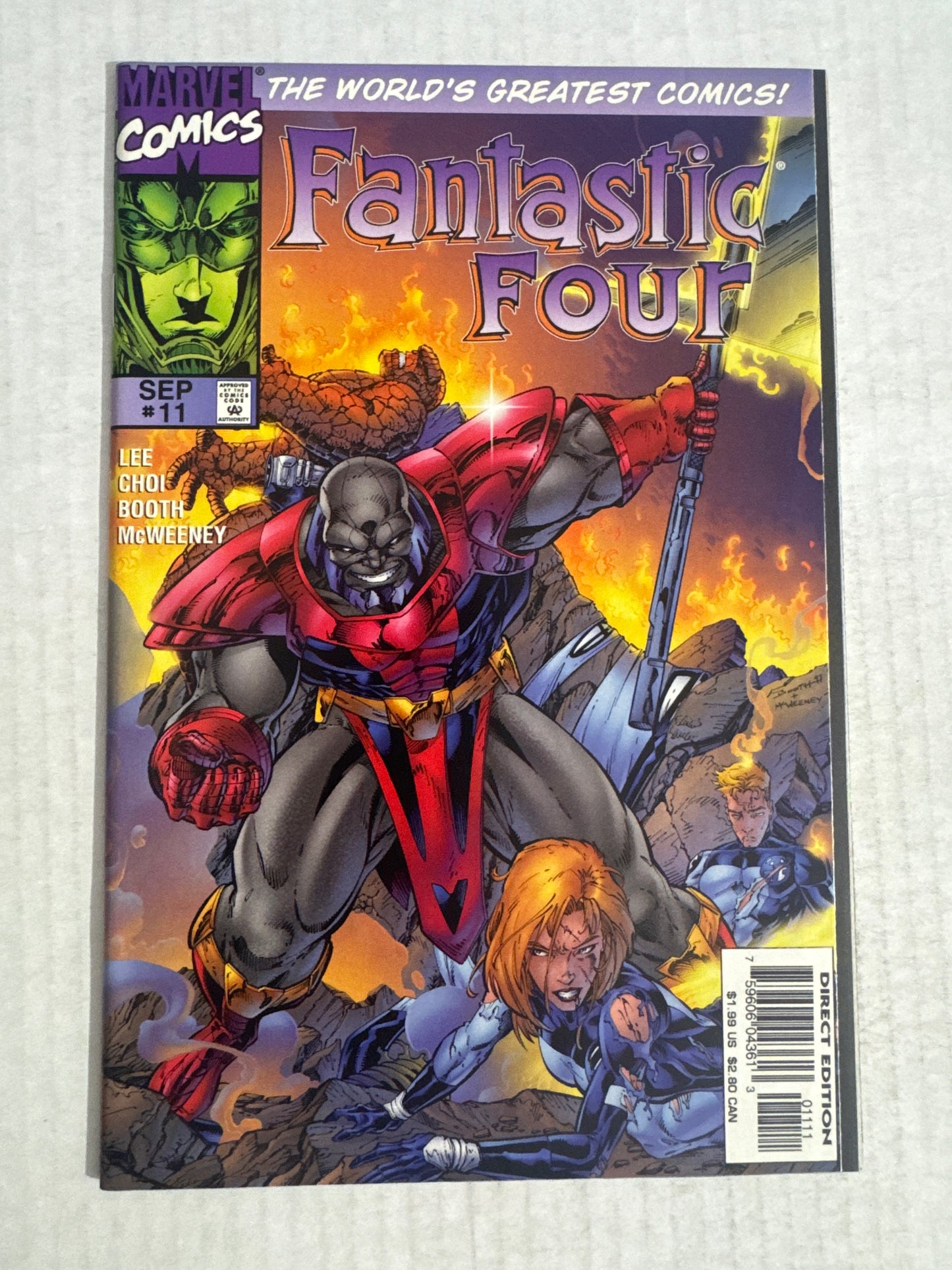 FANTASTIC FOUR #11 Vol 2 NM Jim Lee Cover