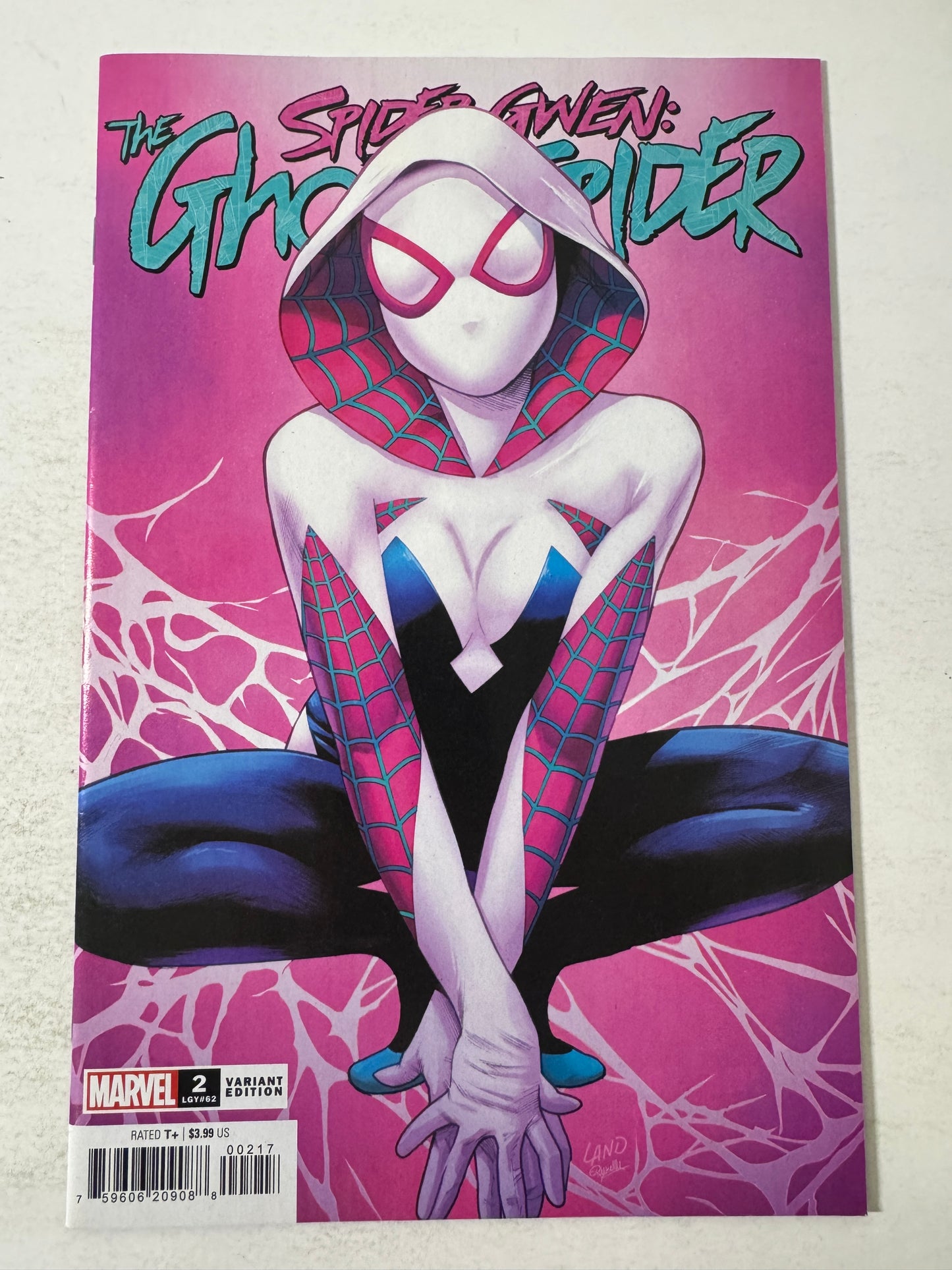 SPIDER-GWEN GHOST SPIDER #2 NM 1:25 Greg Land Variant