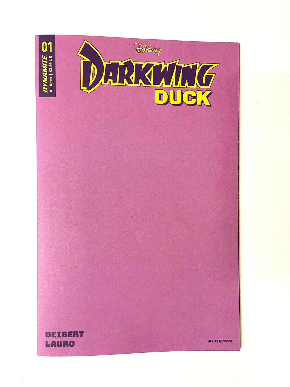 DISNEY DARKWING DUCK #1 NM Purple Blank Variant