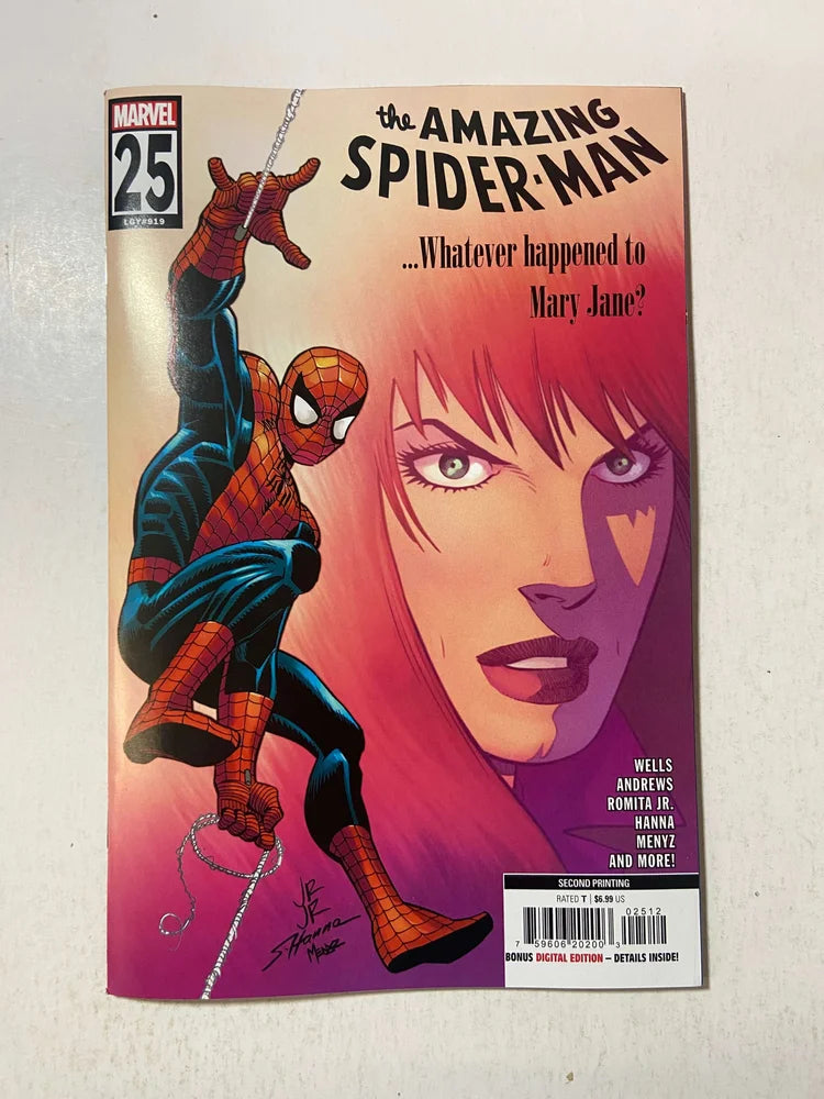 AMAZING SPIDER-MAN #25 Vol 6 NM 2nd Print Variant