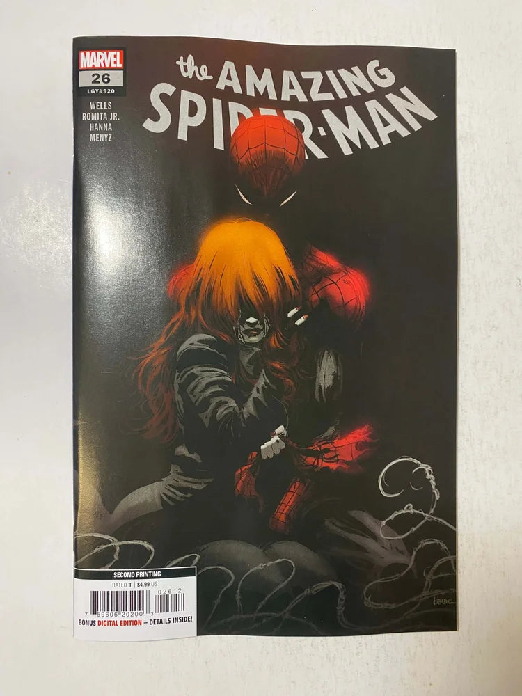 AMAZING SPIDER-MAN #26 Vol 6 NM 2nd Print Kaare Andrews Variant