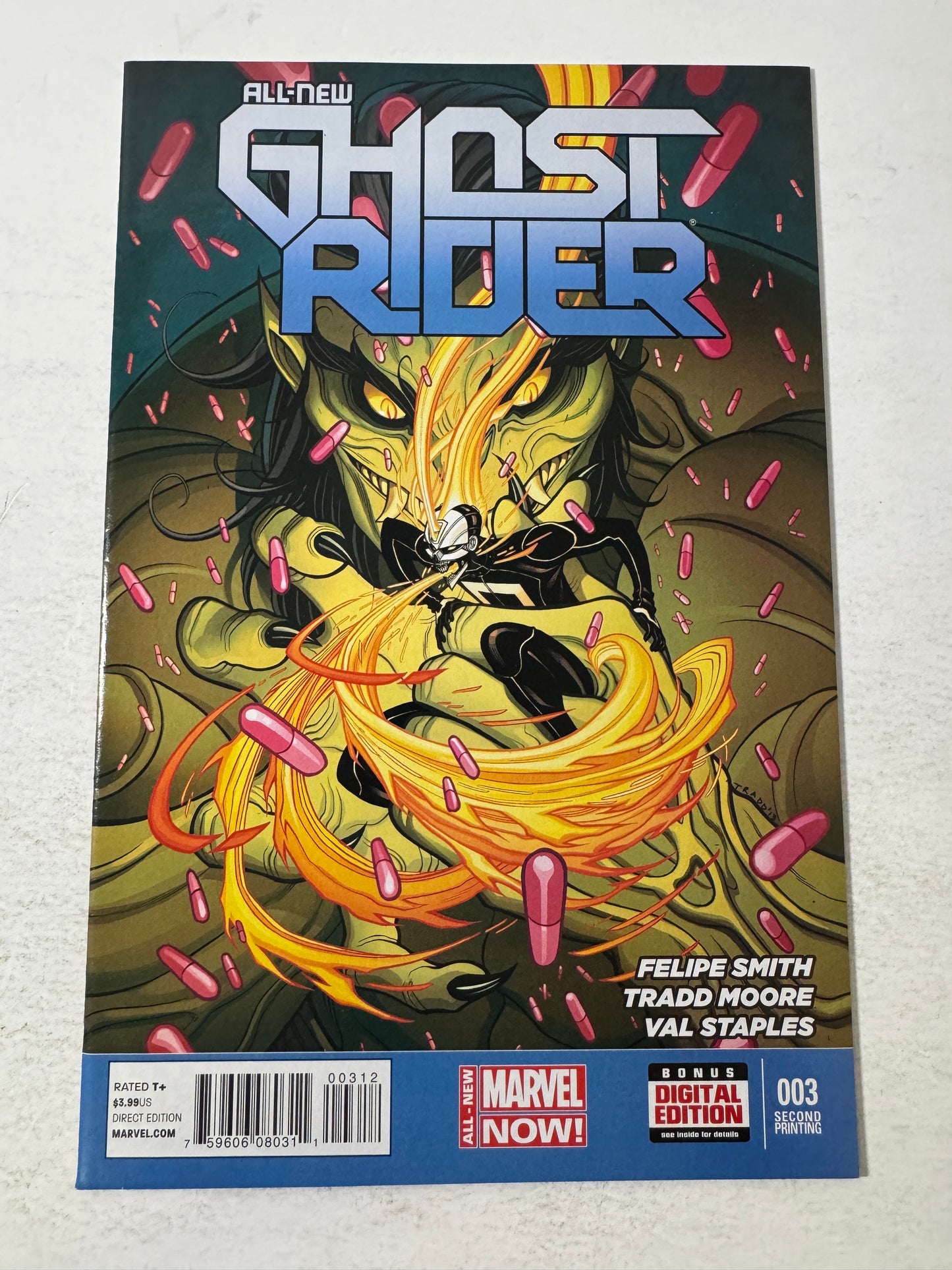 ALL-NEW GHOST RIDER #3 NM 2nd Print Variant