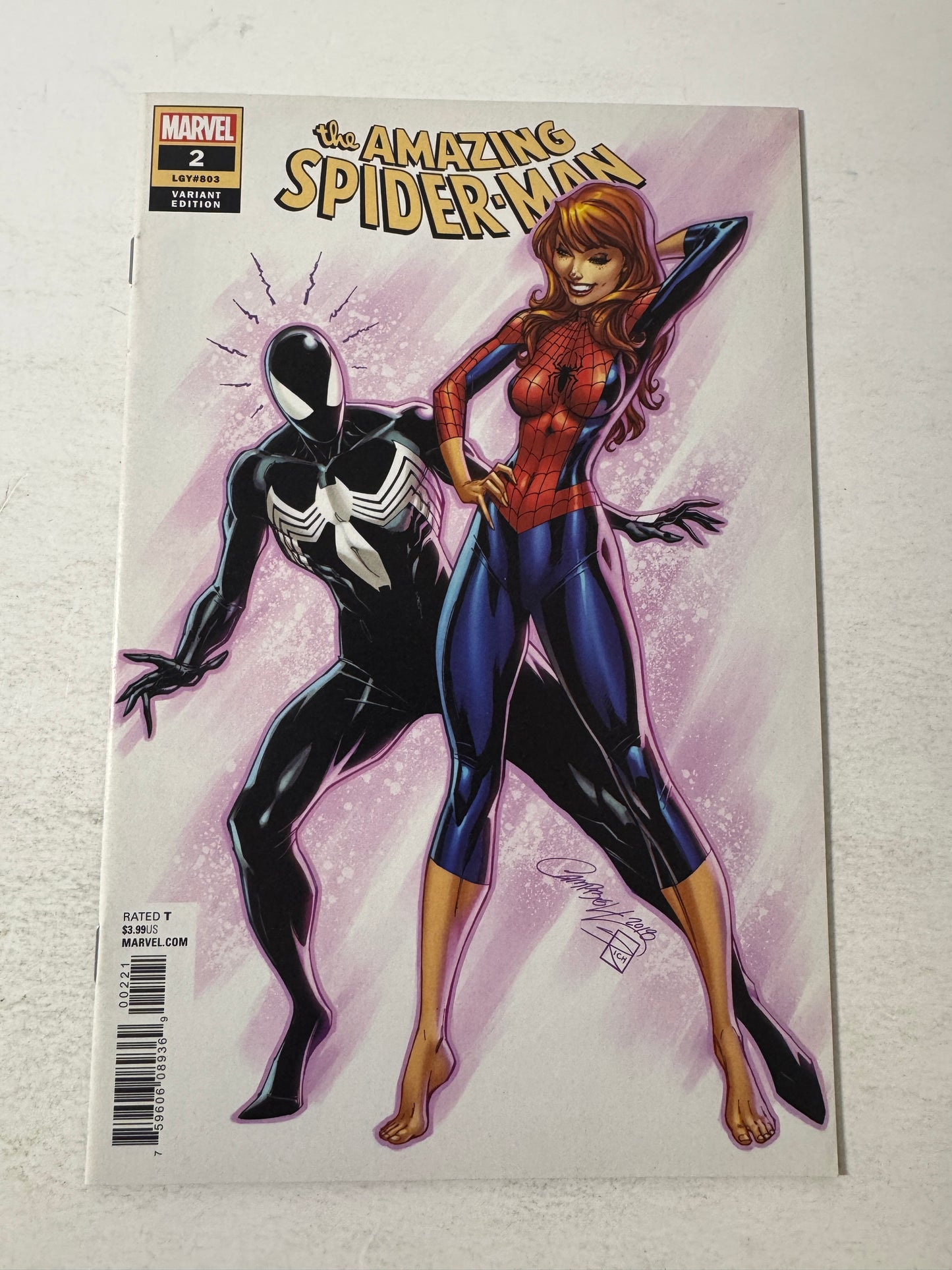 AMAZING SPIDER-MAN #2 Vol 5 NM 1:25 J Scott Campbell Variant